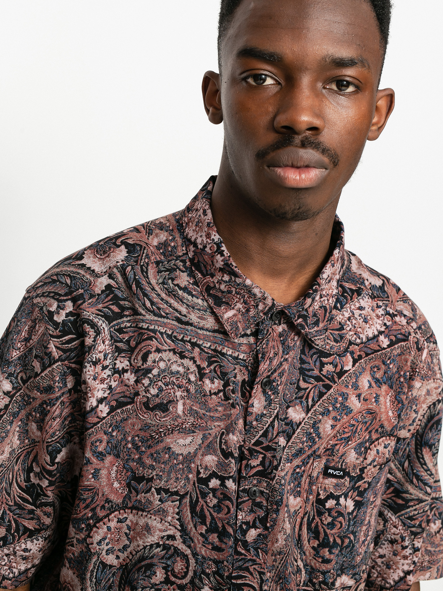 rvca paisley shirt