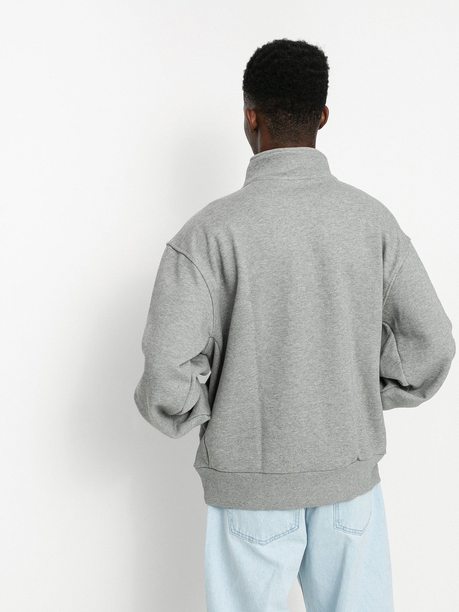 adidas H Shmoo 1/4 Zip Sweatshirt (corhtr/black)