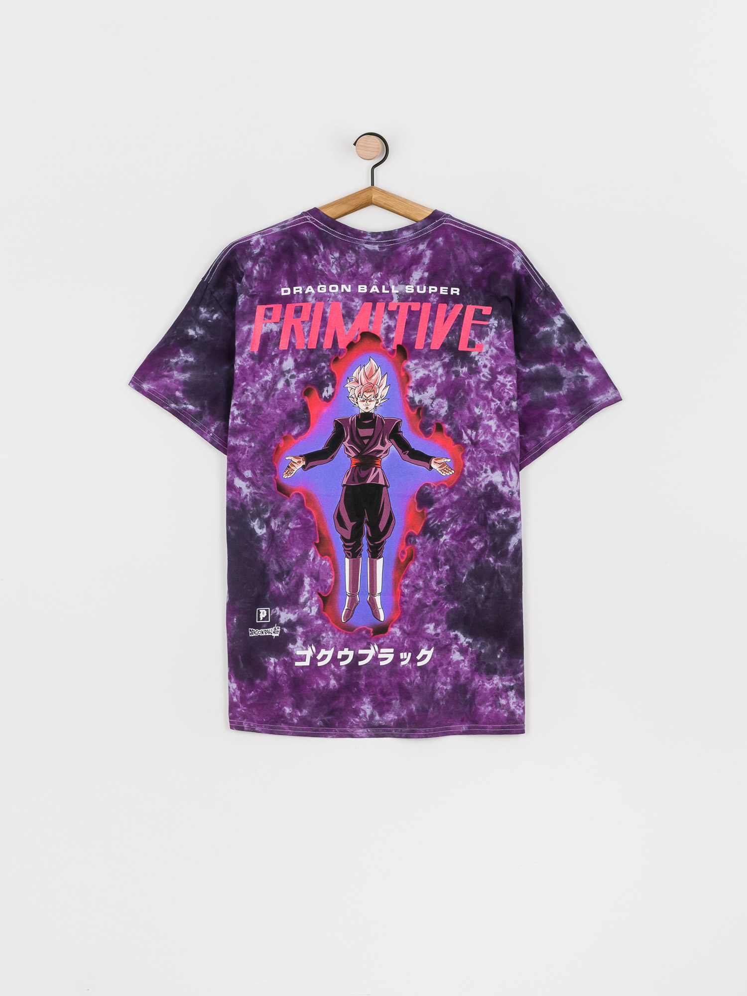 Primitive Goku Black Rose Washed T-shirt (purple)