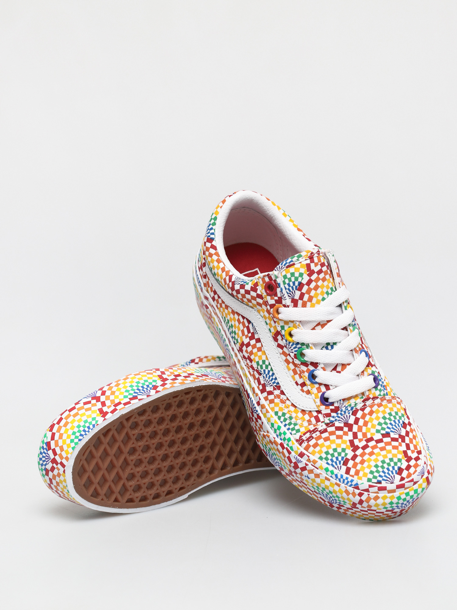 Vans Old Skool Platform Schuhe (pride multi/true white)