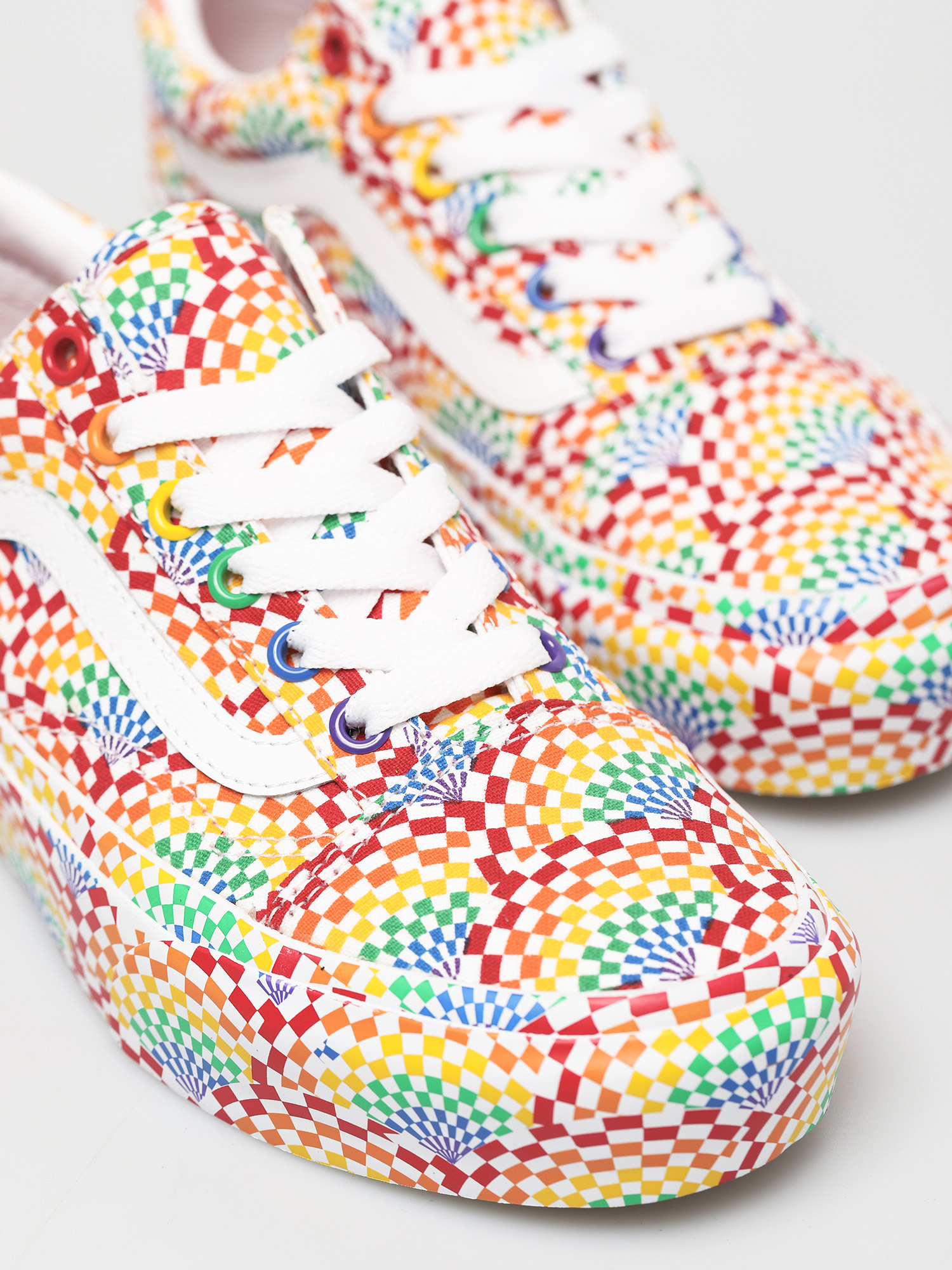Vans Old Skool Platform Schuhe (pride multi/true white)