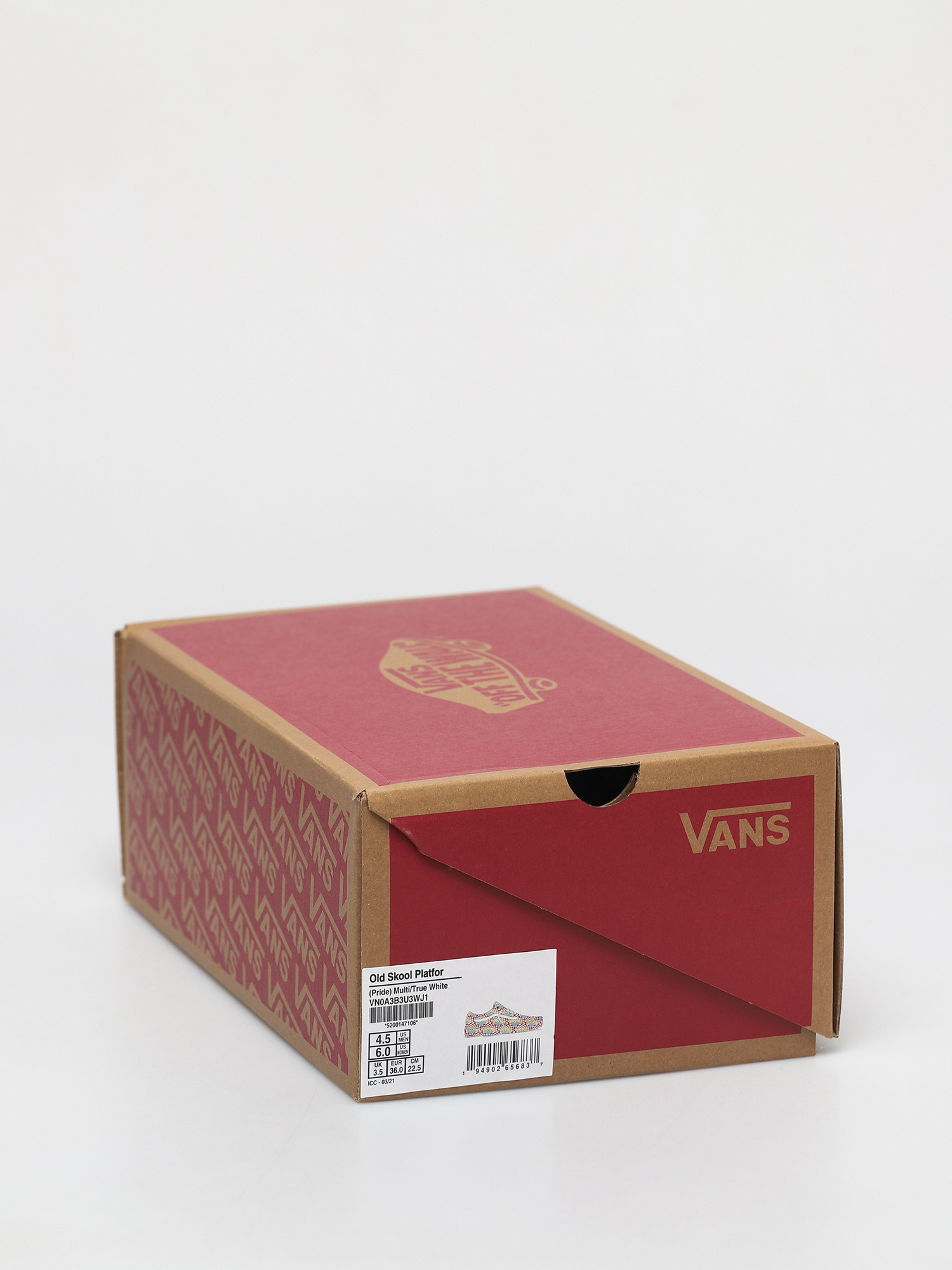 vans old skool platform true white multi