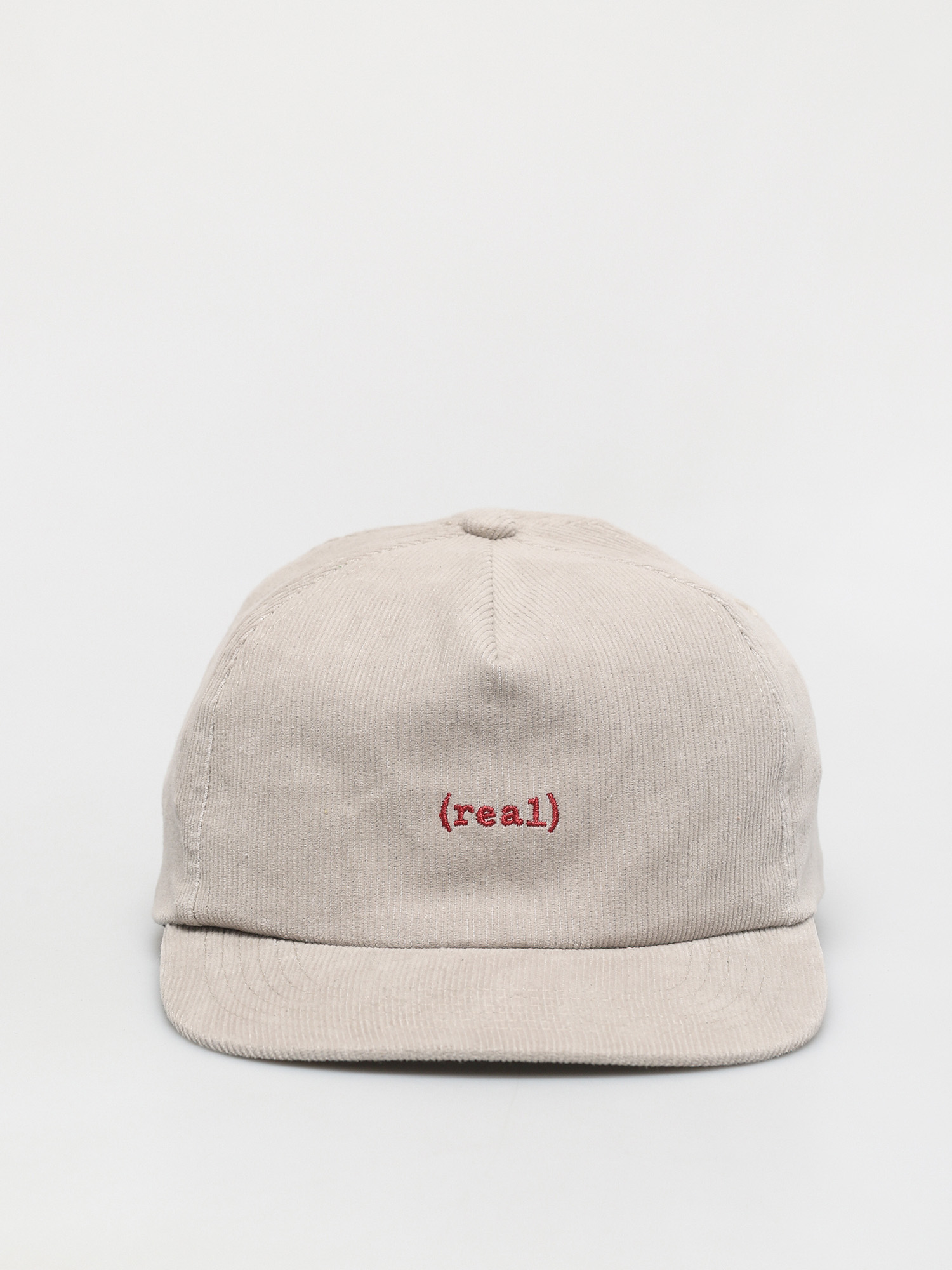 Real Lower Snapback Cap (light grey/red)