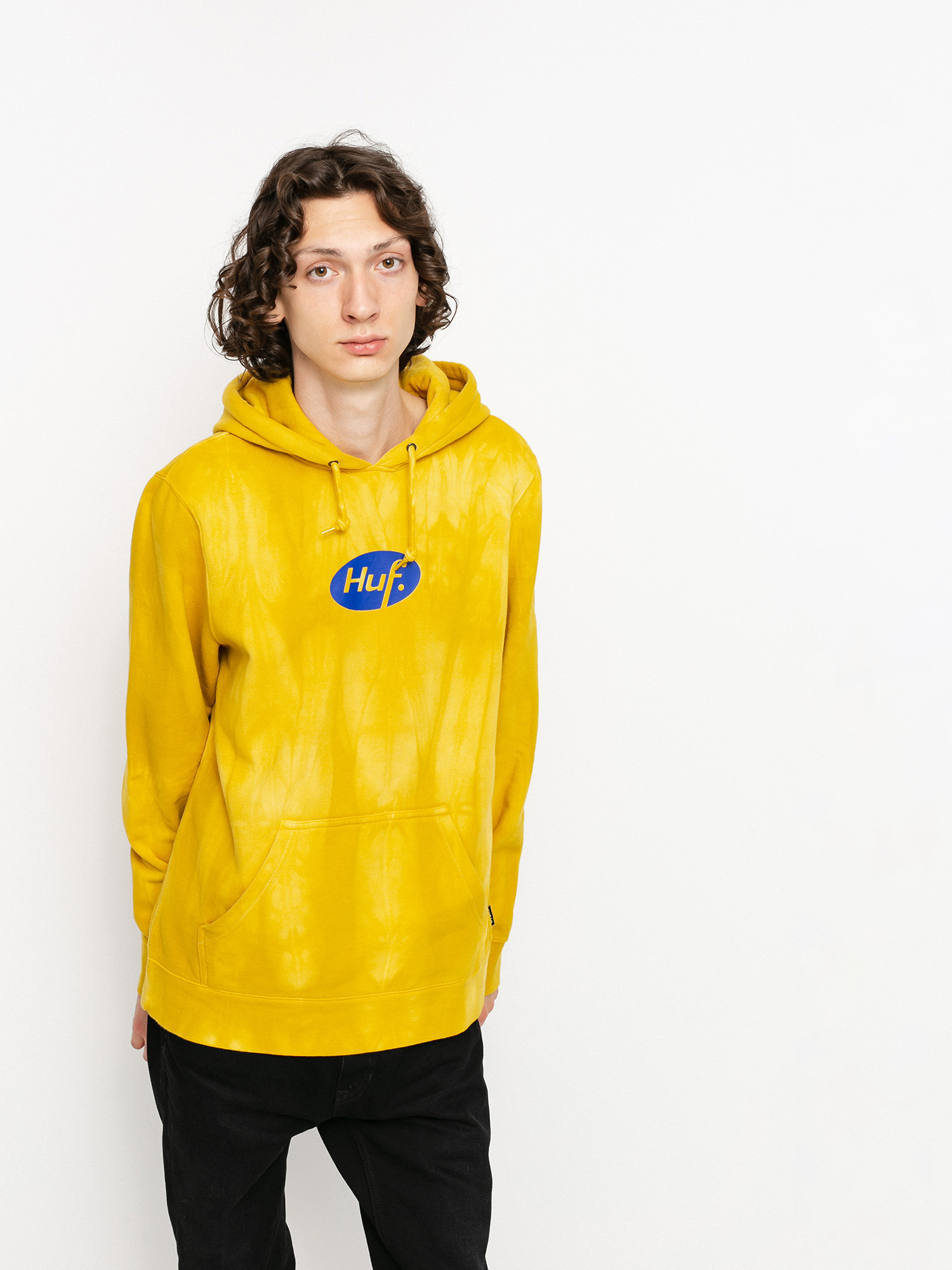 HUF Relax Tiedye HD Hoodie (yellow)