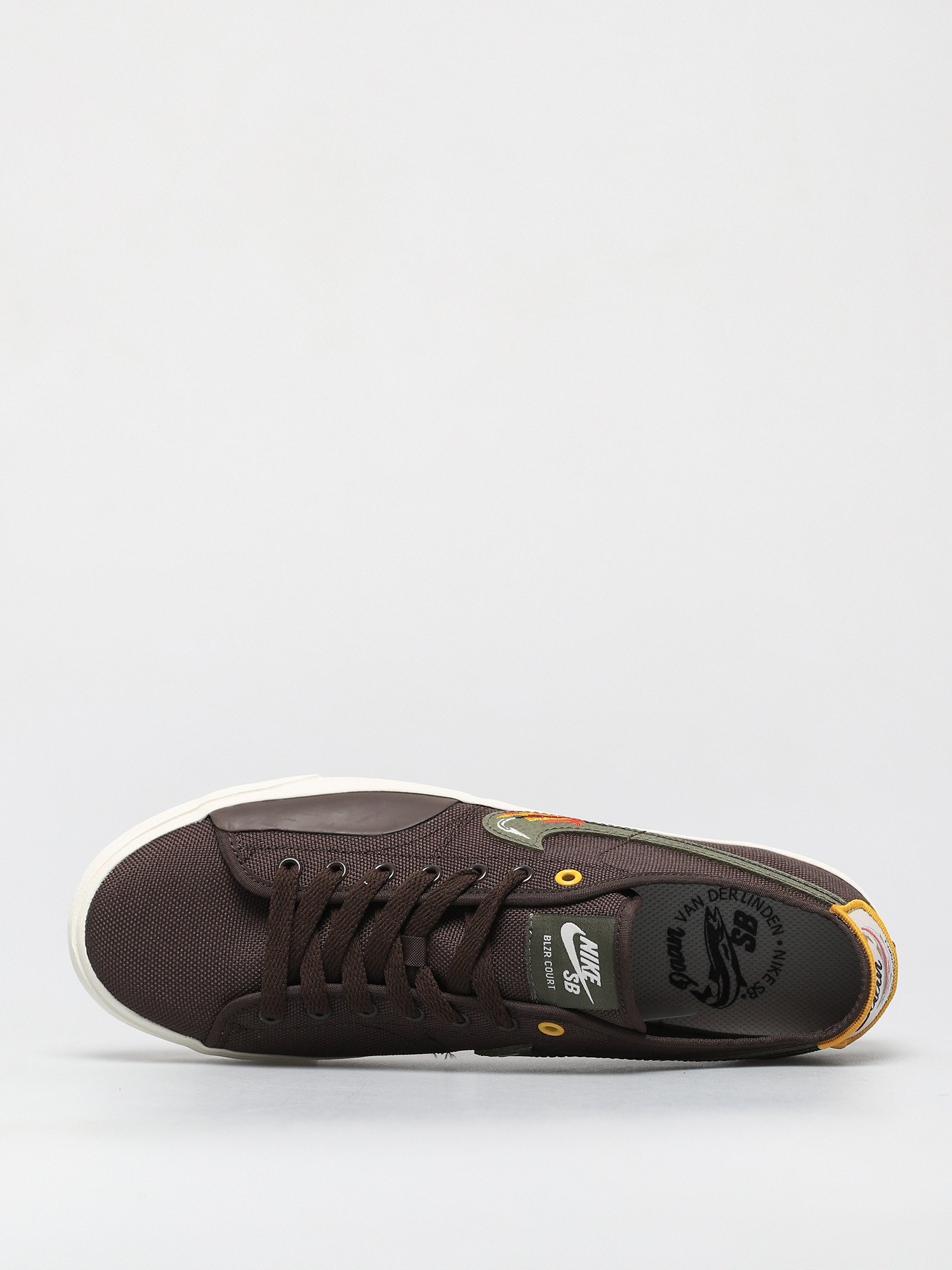 Nike SB X Daan Van Der Linden Blazer Court Shoes (baroque brown/medium  olive light bone)