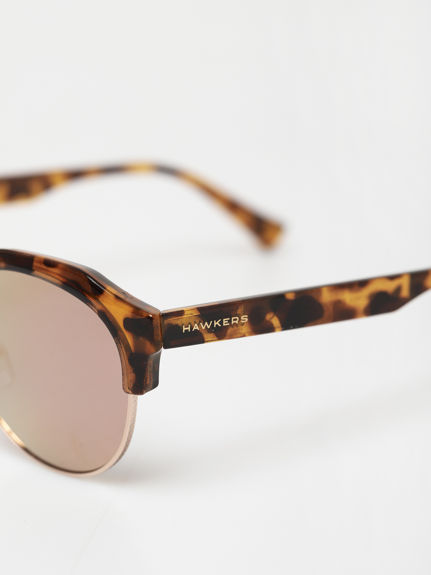 Hawkers Classic Rounded Sunglasses (carey/rose gold/tr90 acero inoxidable)