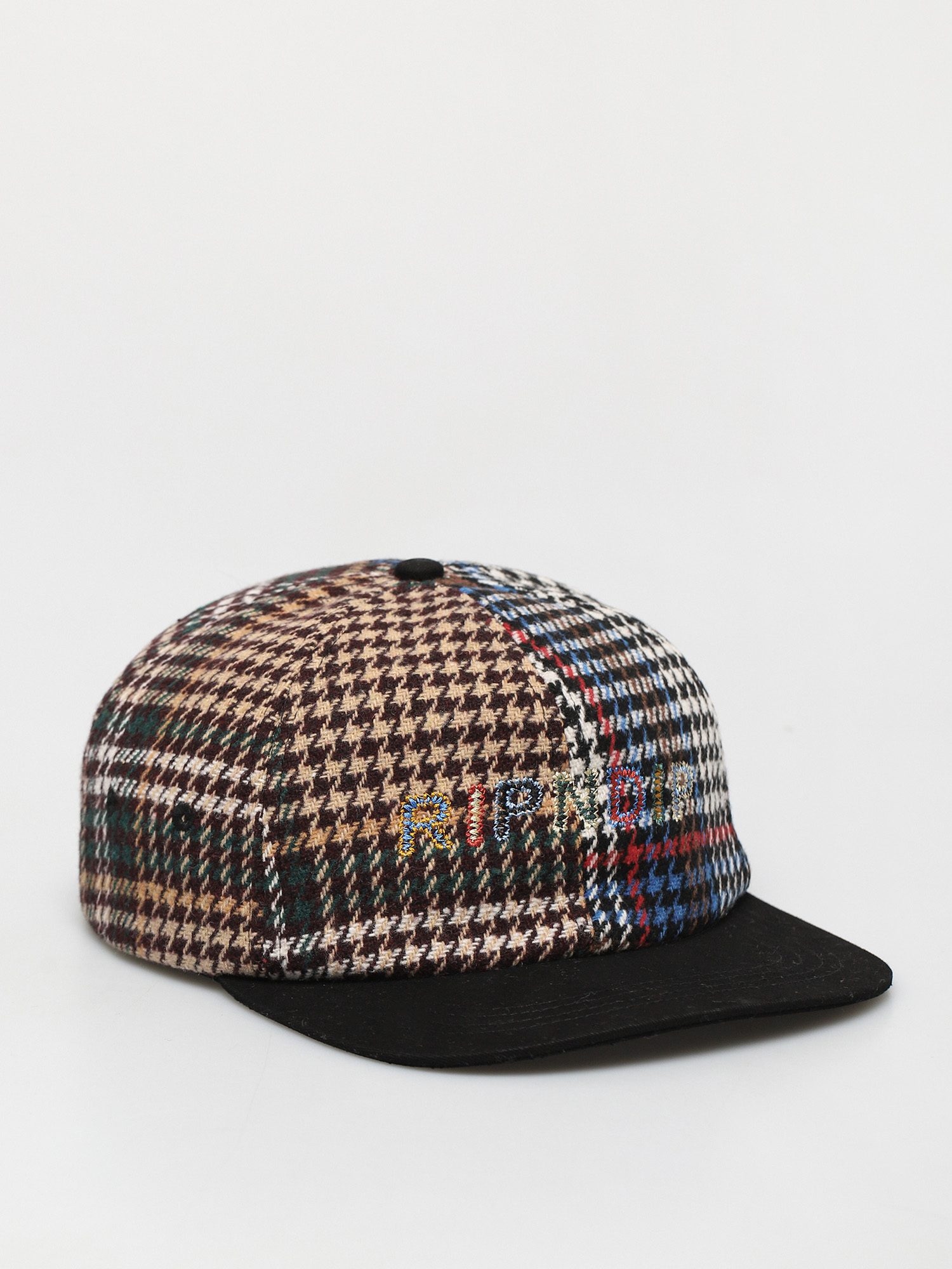 RipNDip Roygbiv Plaid Strap Cap (multi)