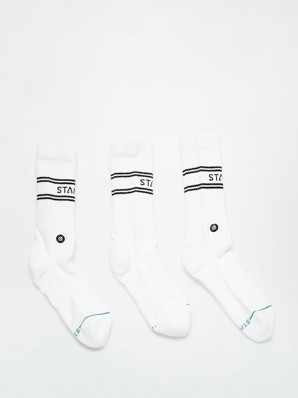 Stance Basic 3 Pack Crew Socks (white)