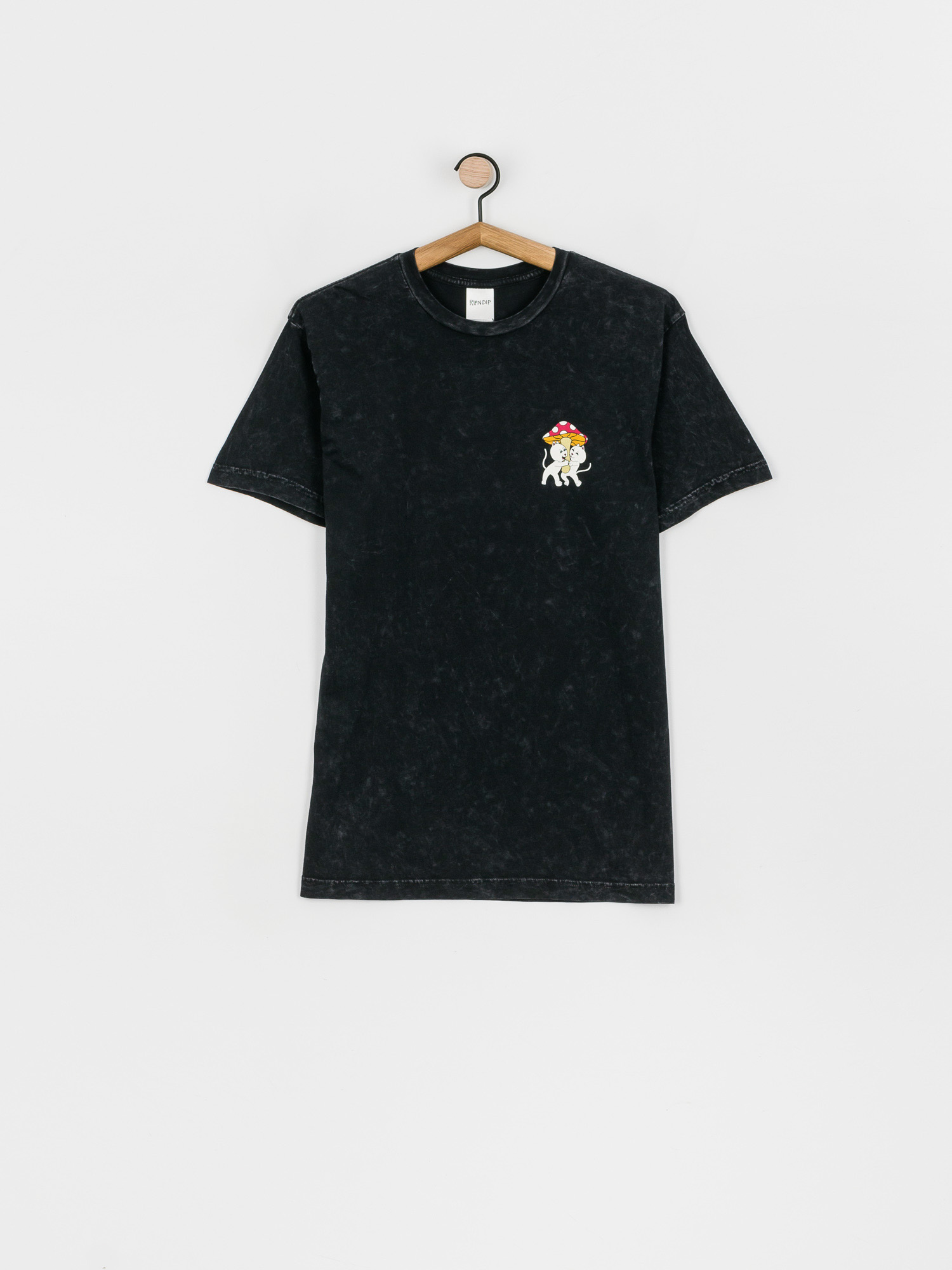 Ripndip Sharing Is Caring T Shirt Black Mineral Wash