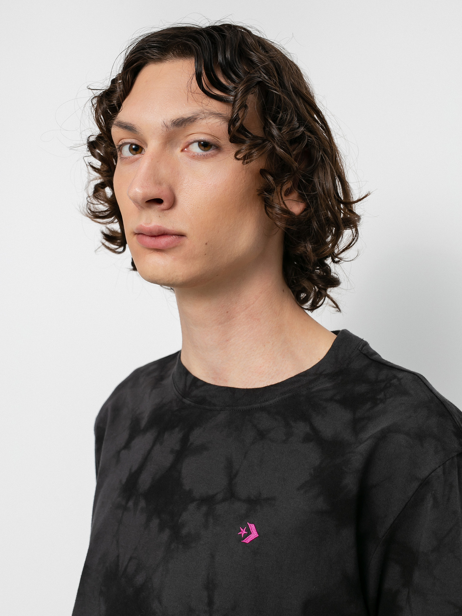 Converse Marble Cut and Sew T-shirt (converse black)