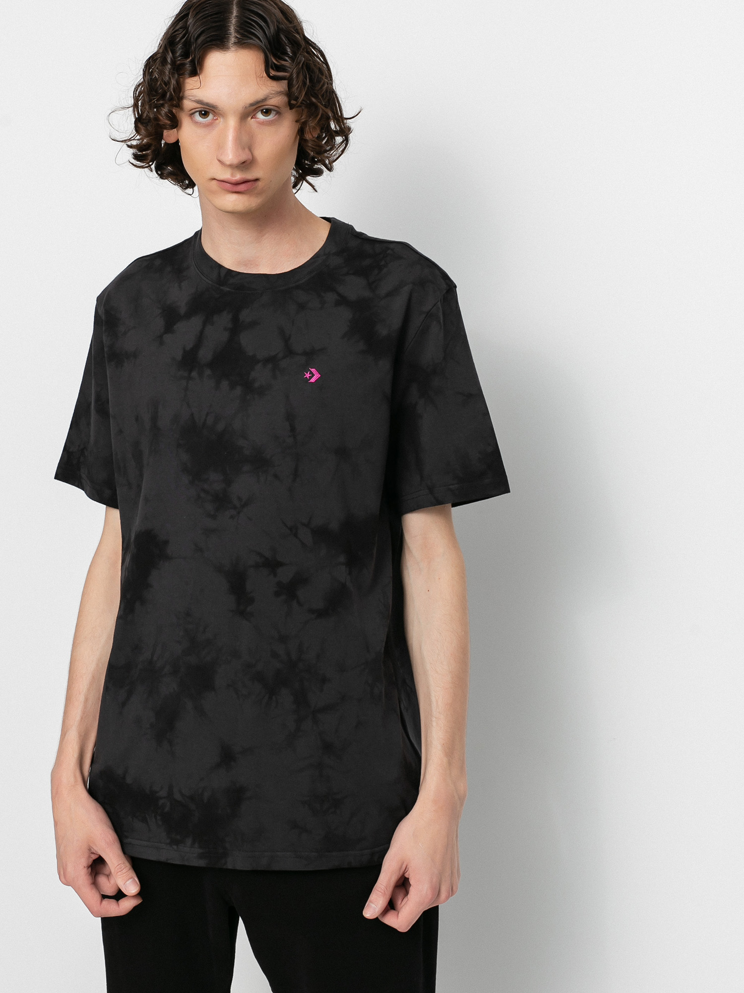 Converse Marble Cut and Sew T-shirt (converse black)