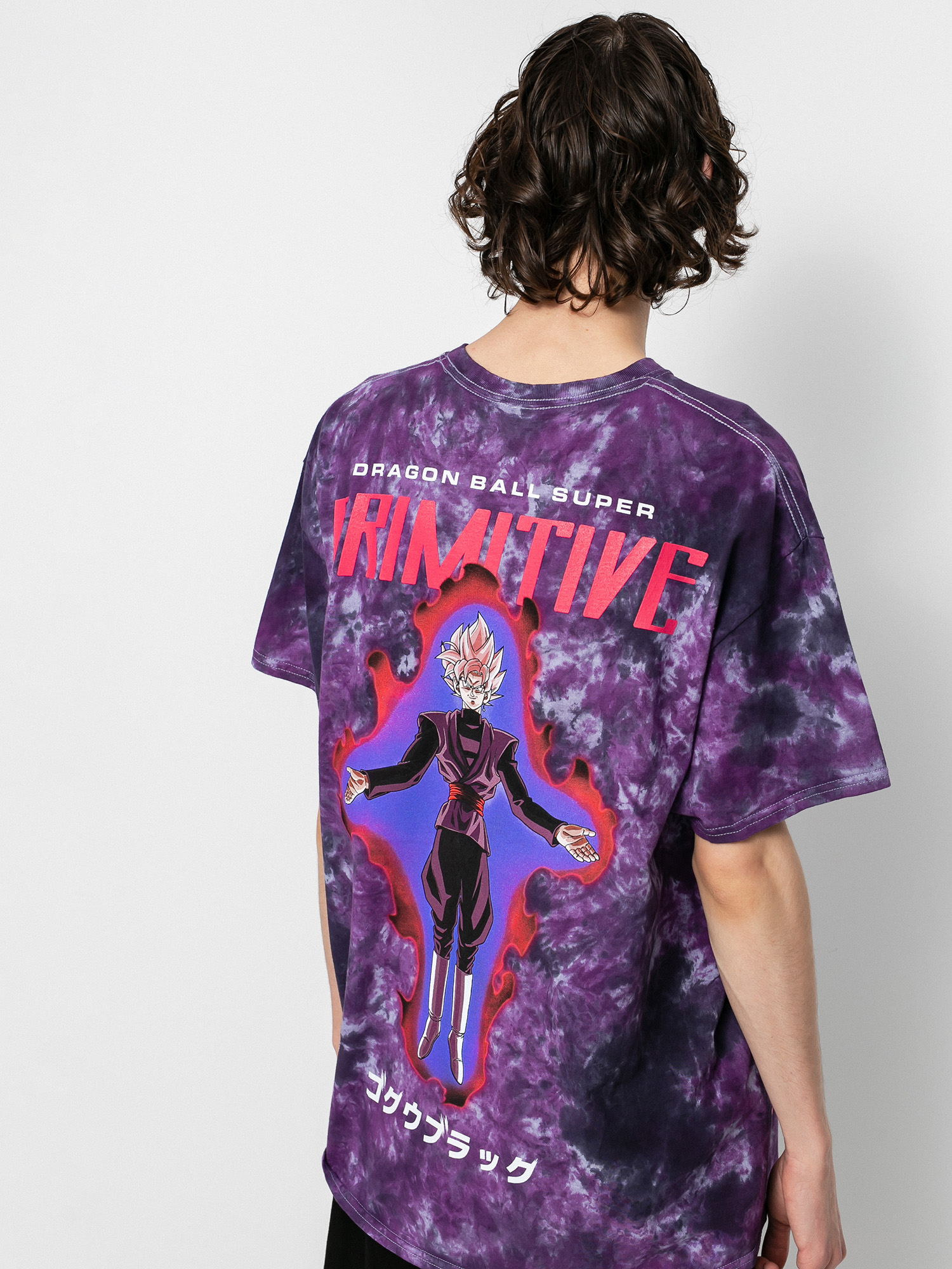 Primitive Goku Black Rose Washed T-shirt (purple)
