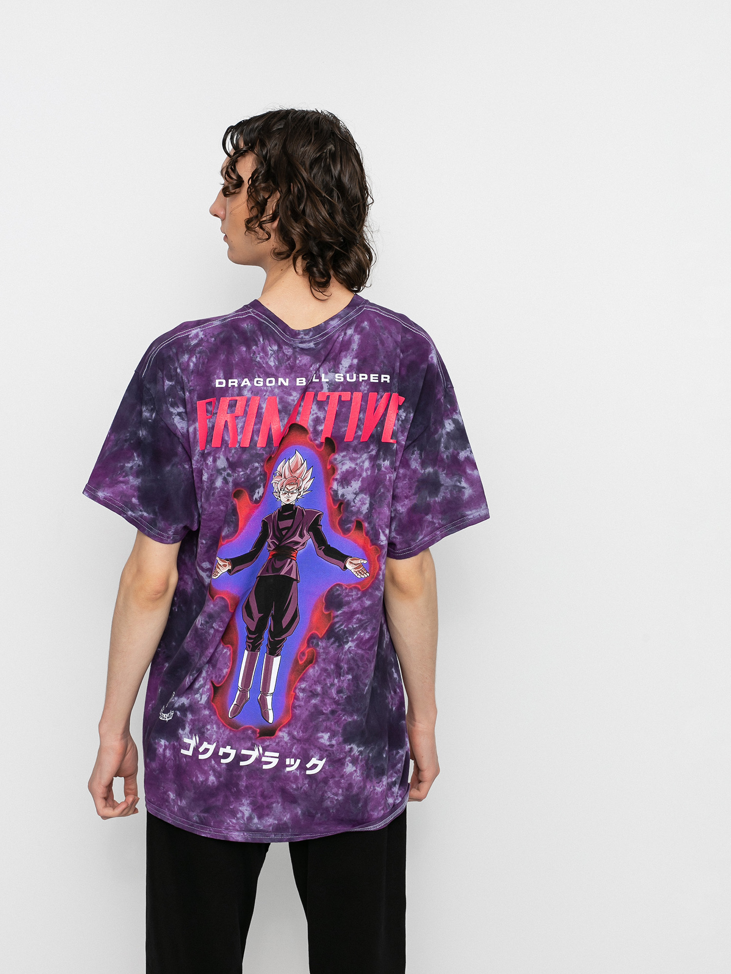 Primitive Goku Black Rose Washed T-shirt (purple)