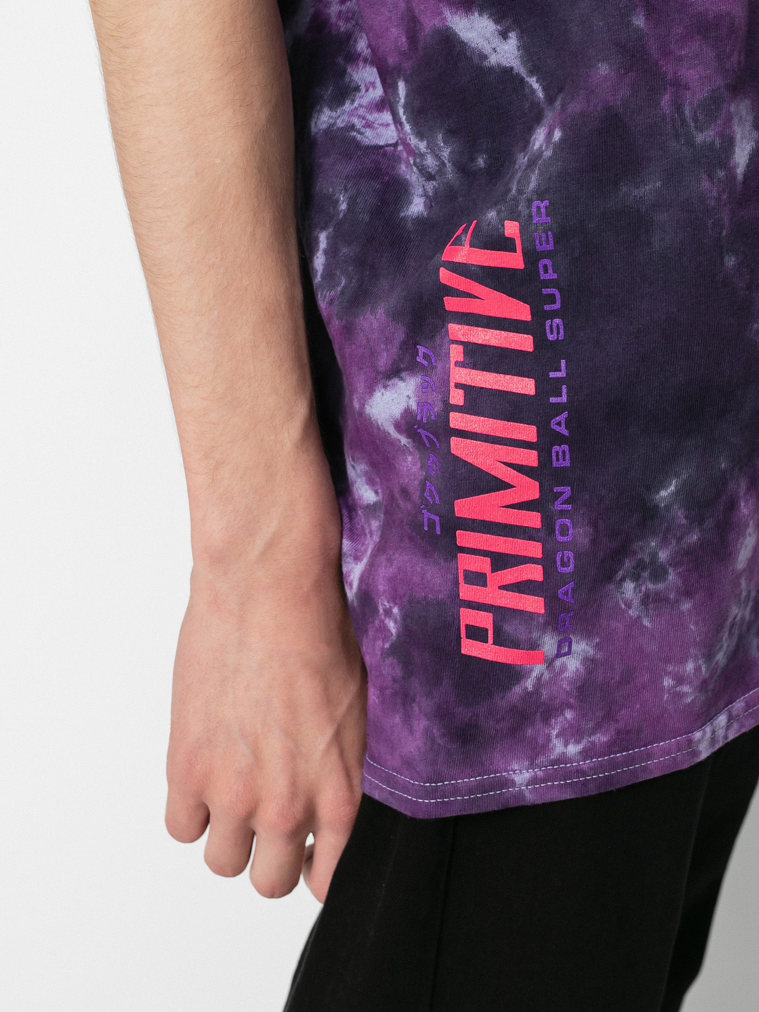 Primitive Goku Black Rose Washed T-shirt (purple)