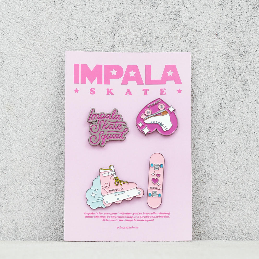 Impala Skate Enamel Pin Pack (assorted)