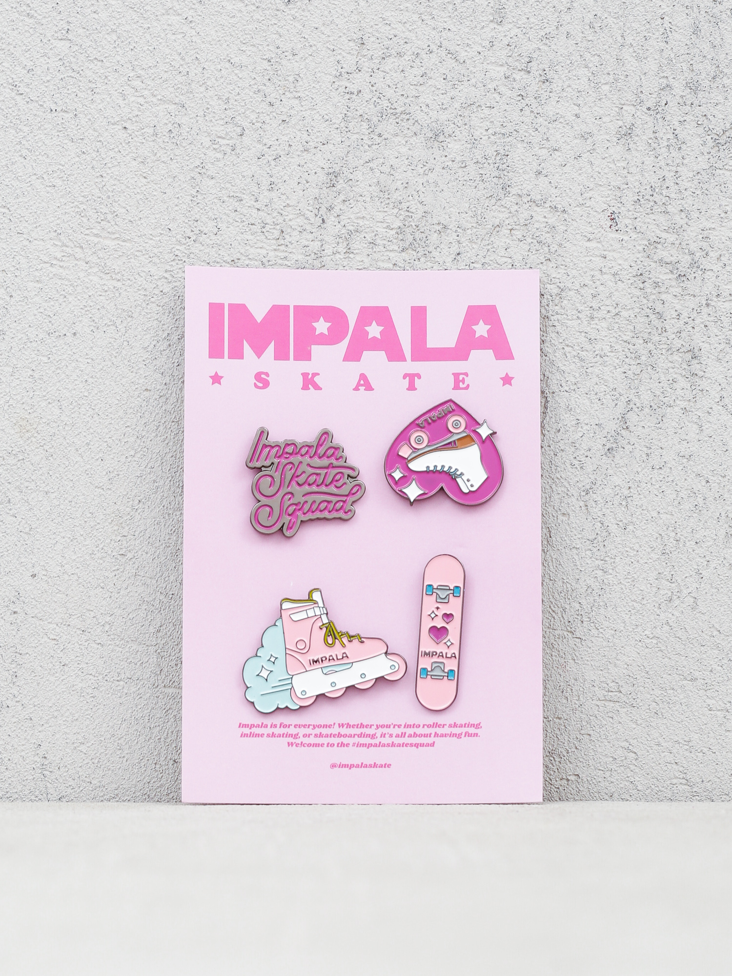 Impala Skate Enamel Pin Pack (assorted)