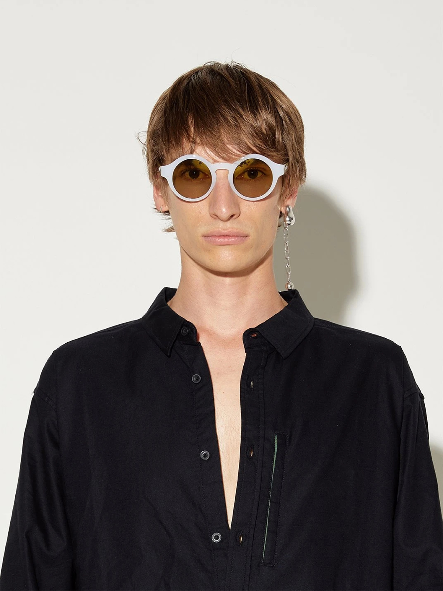 Szade Lazenby Sonnenbrille (bleach wht/char olive/caper)