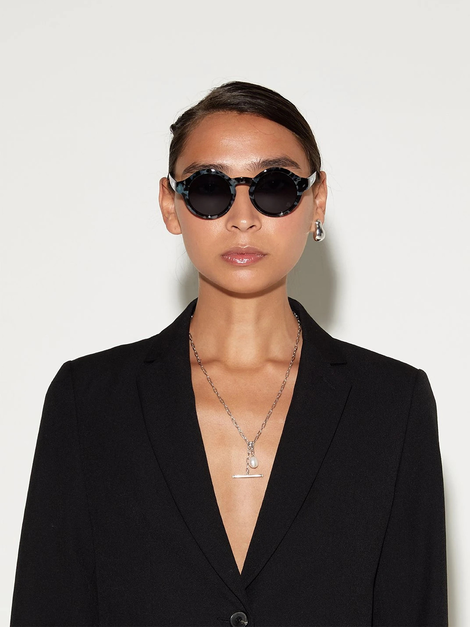 Szade Lazenby Sunglasses (stoned saxe/ink)