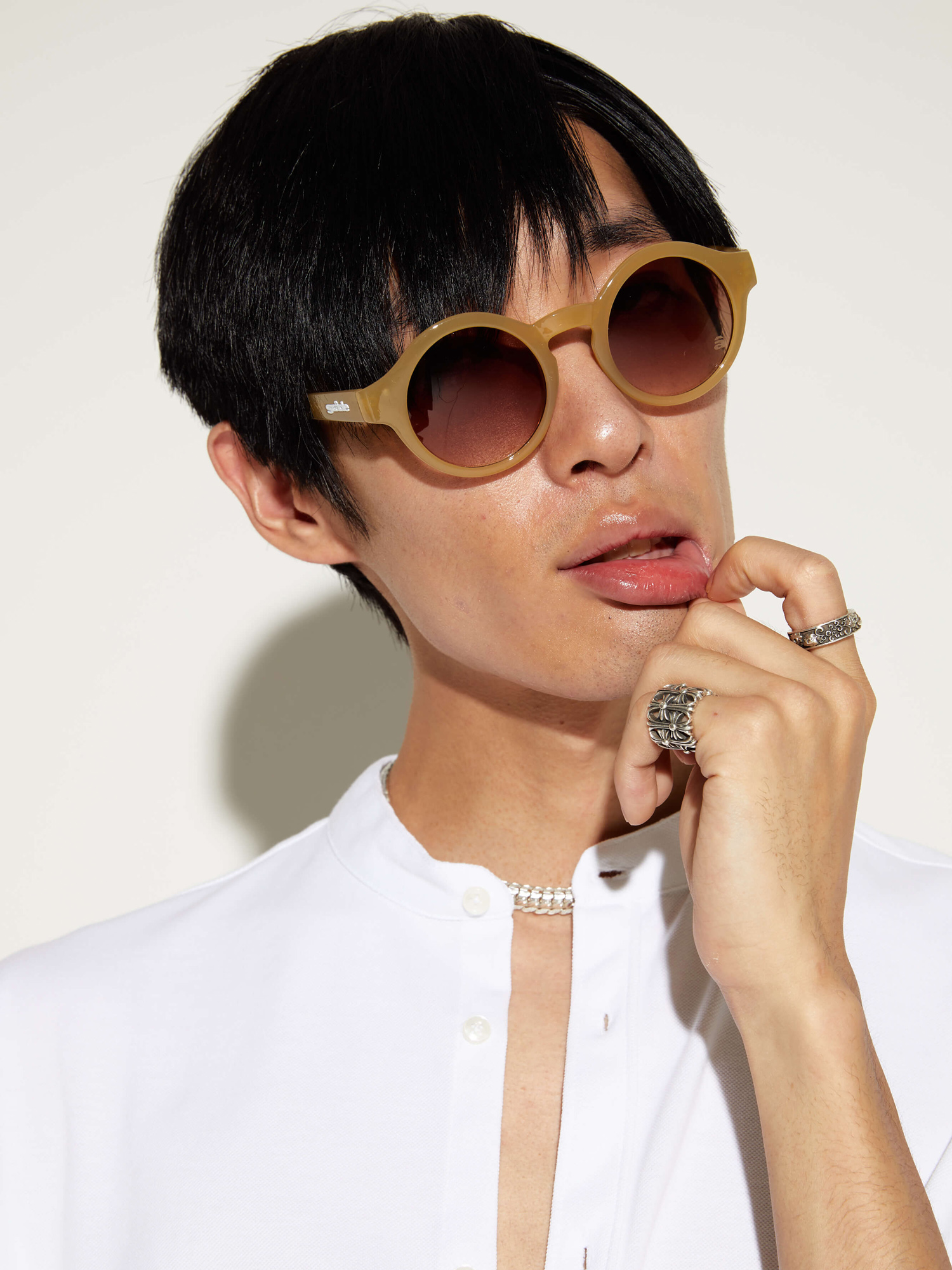 Szade Lazenby Sunglasses (ecru/burnt honey/hust brwn)