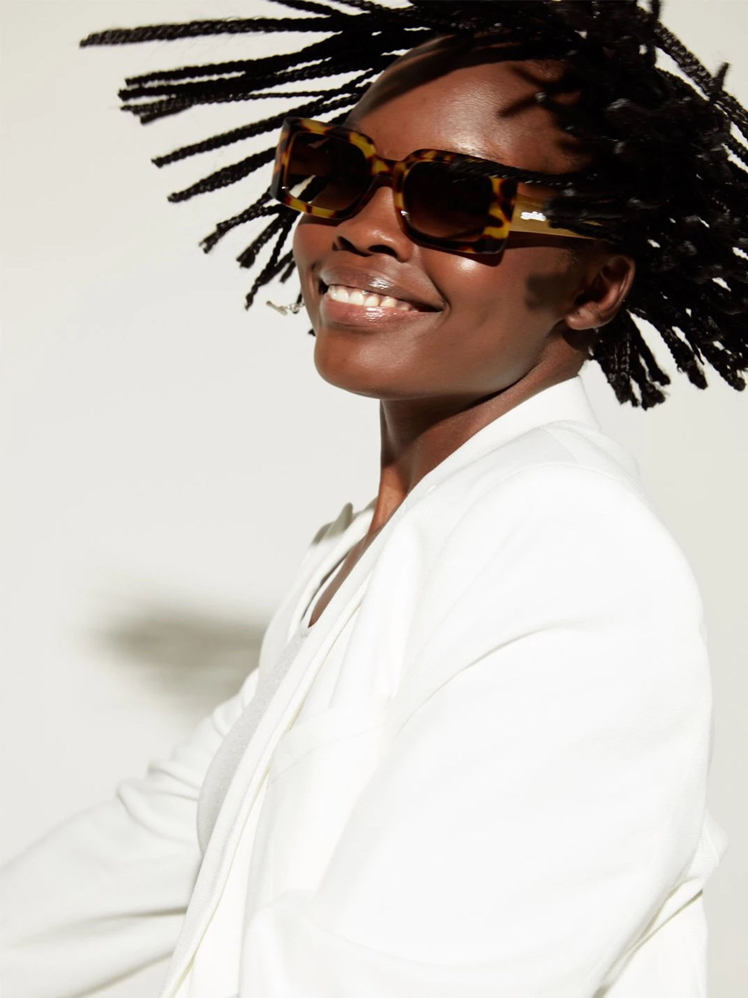 Szade Dart Sunglasses (pinta tort/ecru/hust brwn)