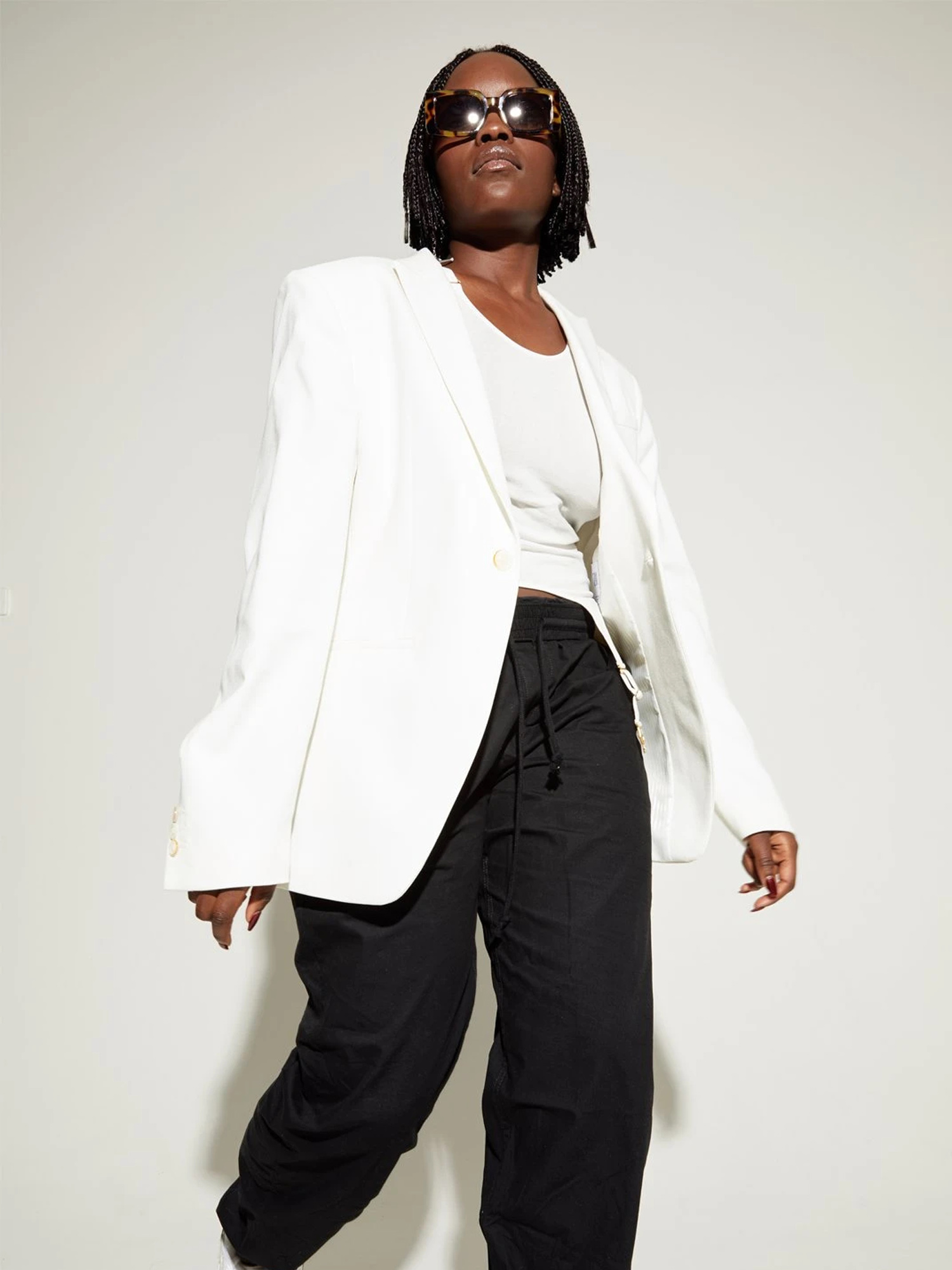 Szade Dart Sunglasses (pinta tort/ecru/hust brwn)