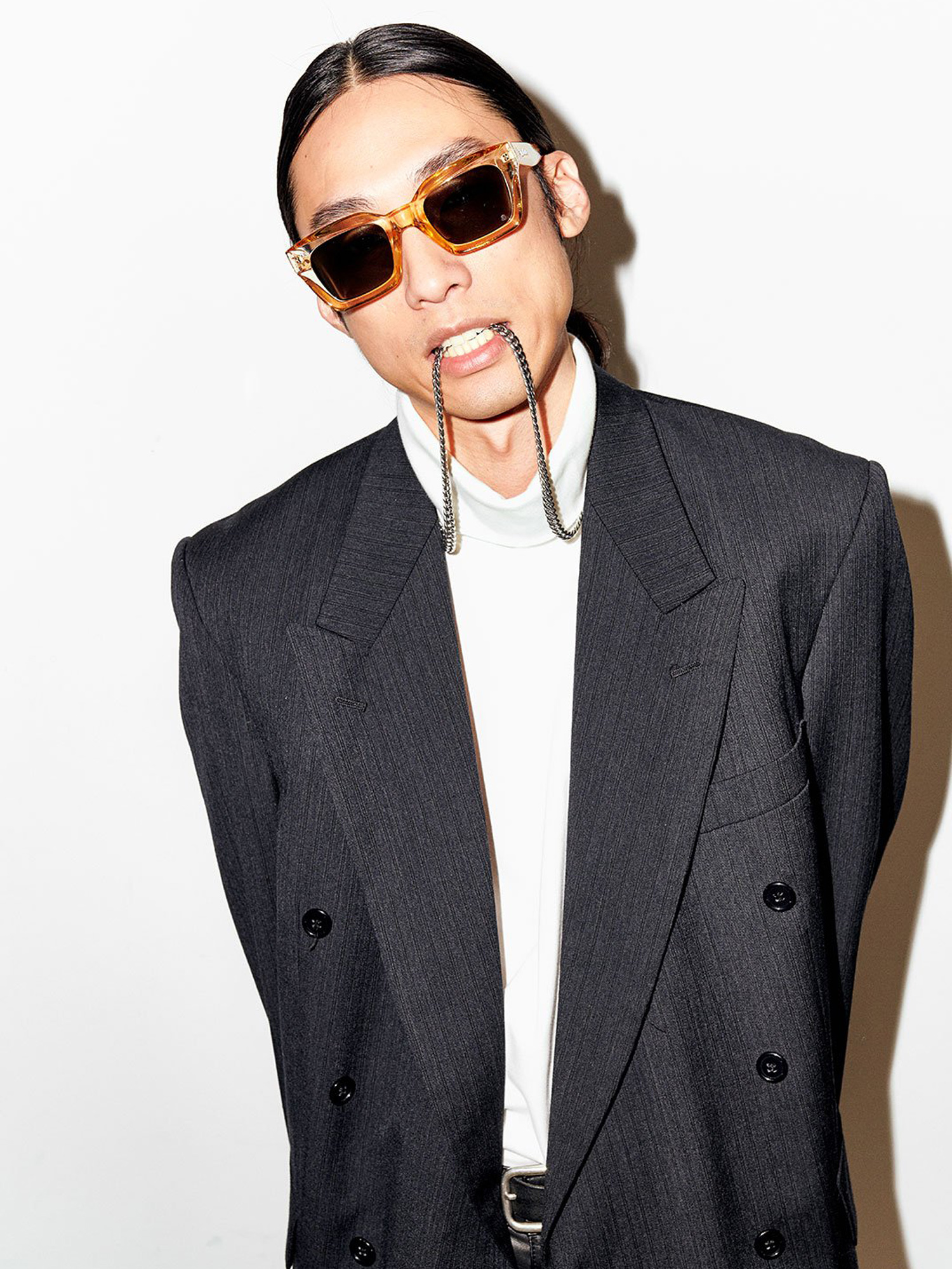 Szade Seidler Sunglasses (naked crystal/moss)