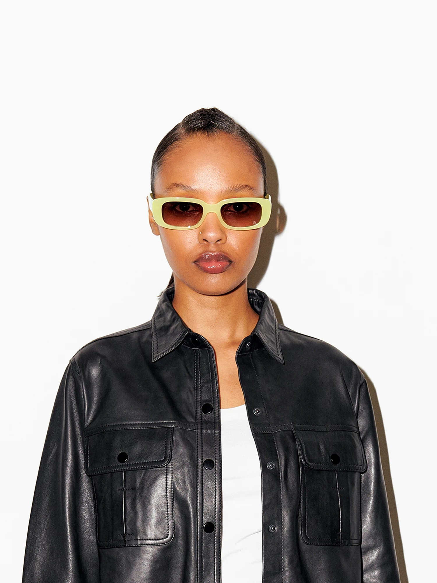 Szade Dollin Sunglasses (tainted lime/hustler brown)