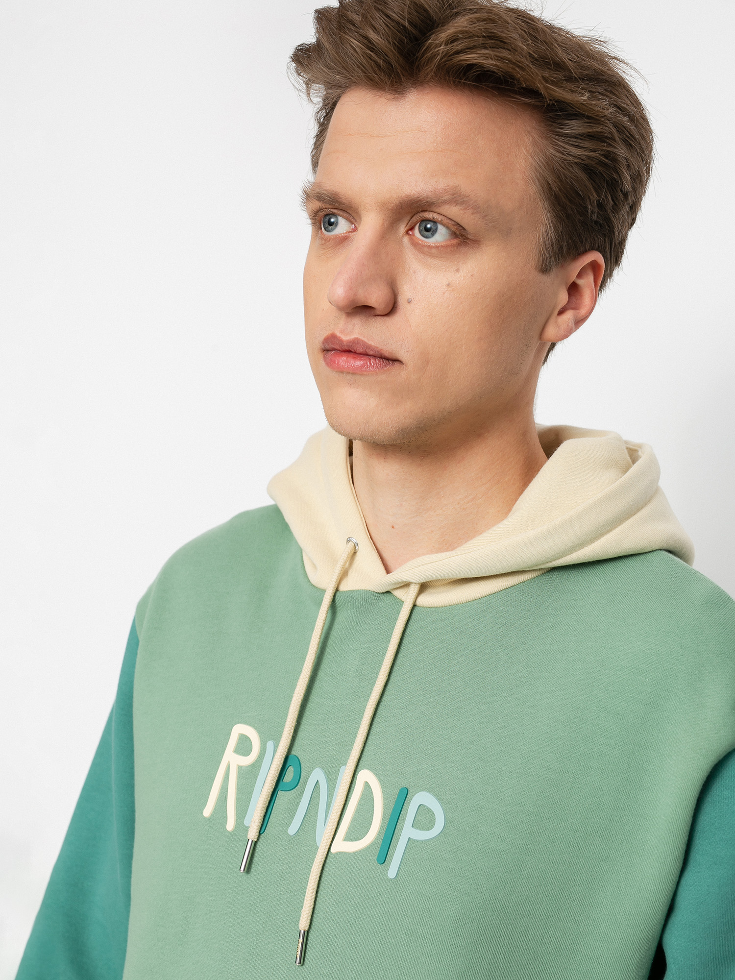 RipNDip Color Block Rubber Logo HD Hoodie (multi)