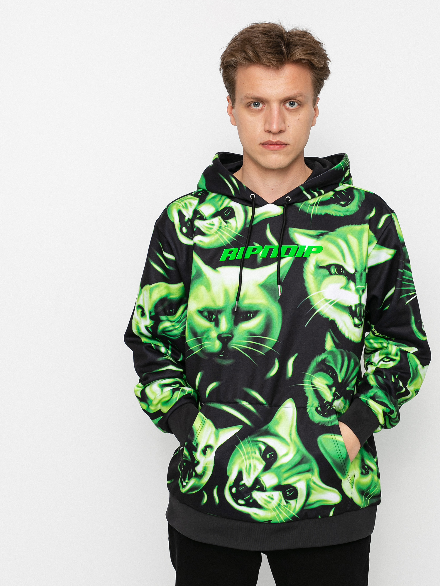 Neon supreme hoodie on sale