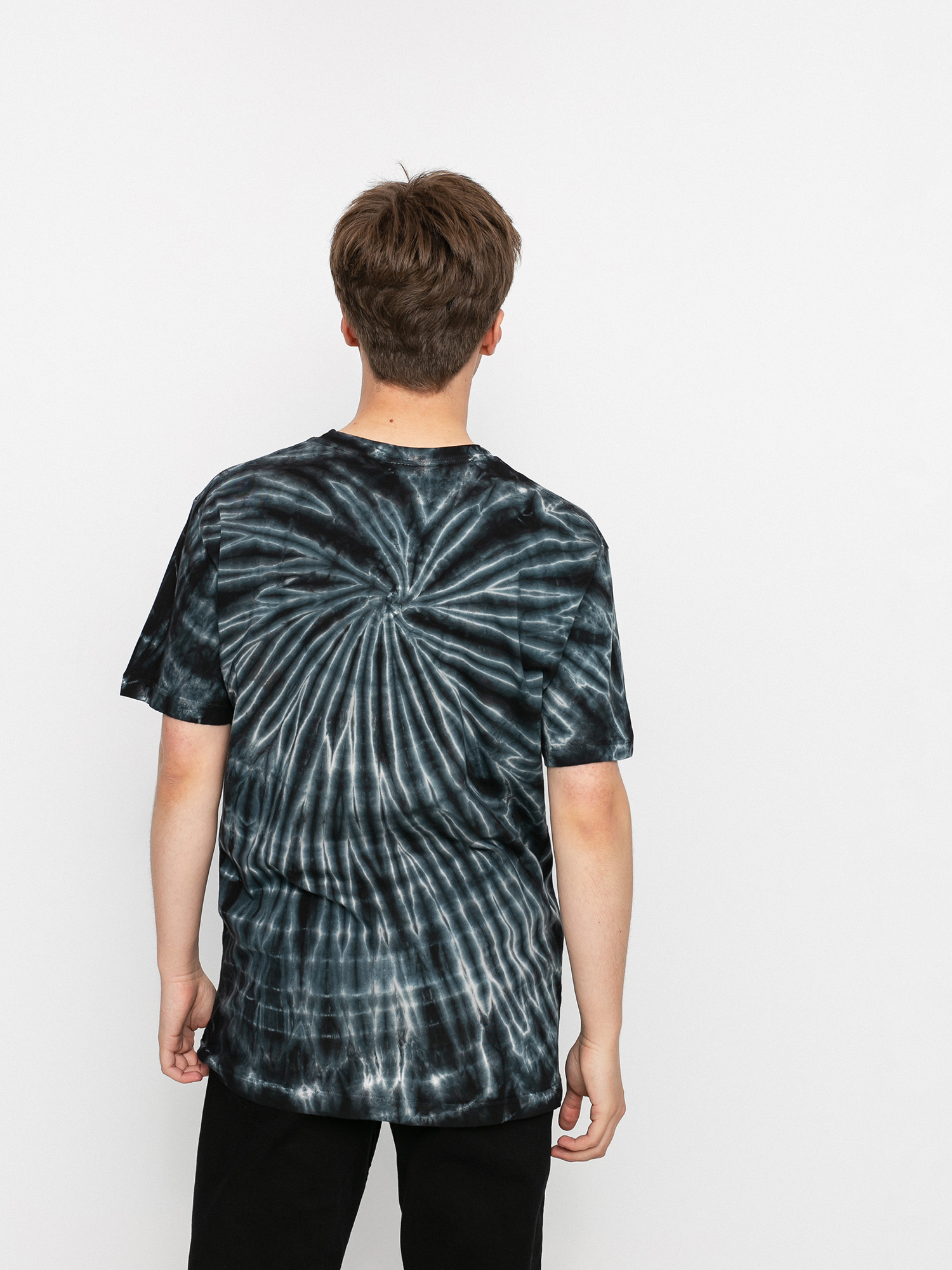 RipNDip Catman T-shirt black (black spiral tie dye)