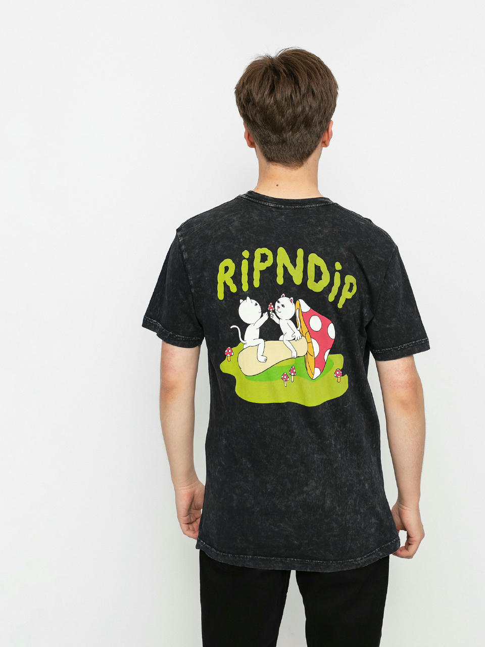 RipNDip Sharing Is Caring T-shirt (black mineral wash)