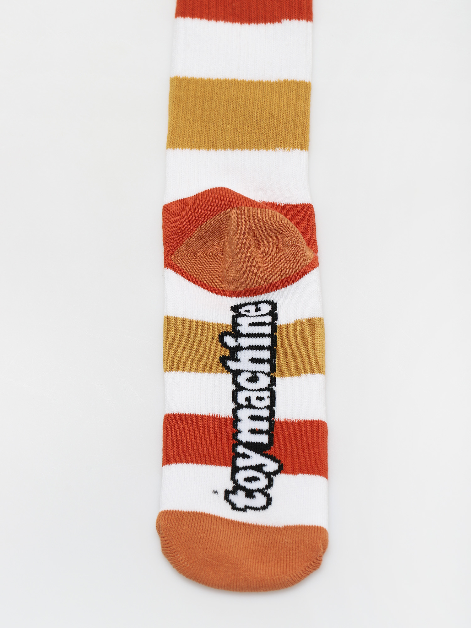 Toy Machine Monster Big Stripe Socken (white/brown)