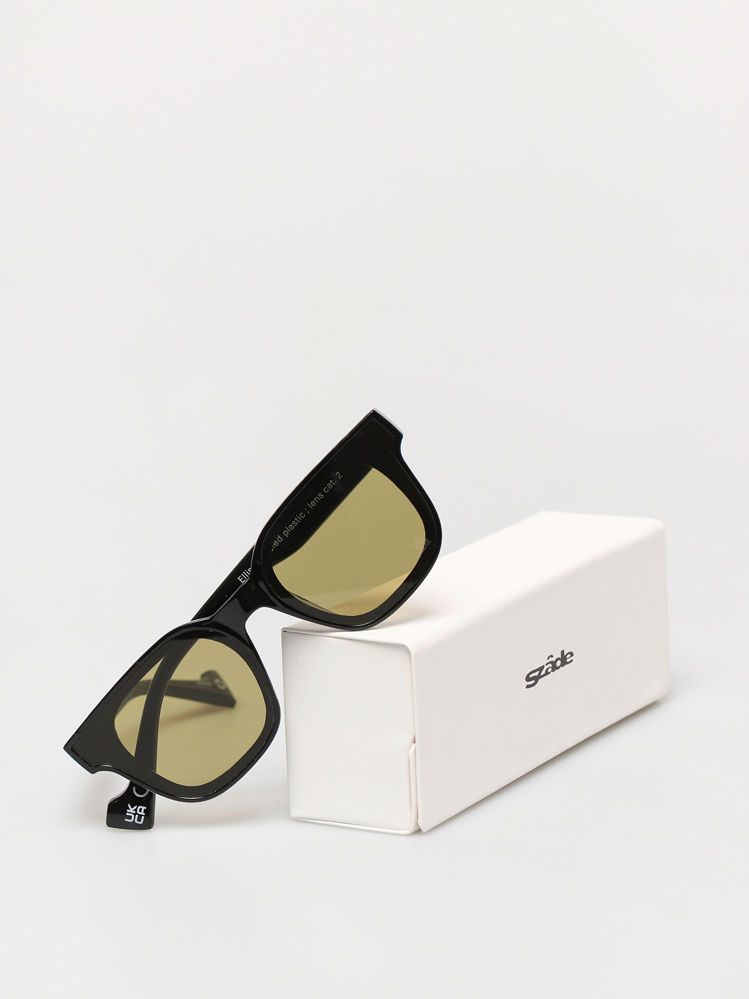 NIB New Women\'s SZADE Ellis Black/Caper Polarized Sunglasses Sunnies Sustainable Szade Ellis Sunglasses - black (elysium black/glass/caper) main image 3