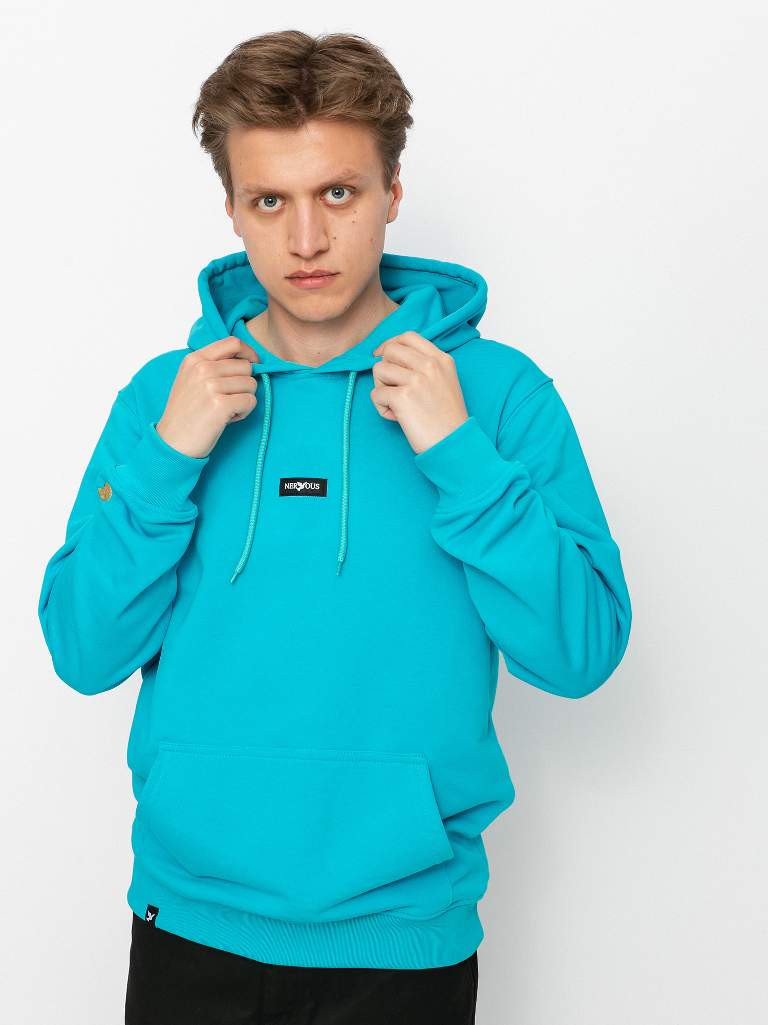 Nervous Classic Small HD Hoodie (aqua)