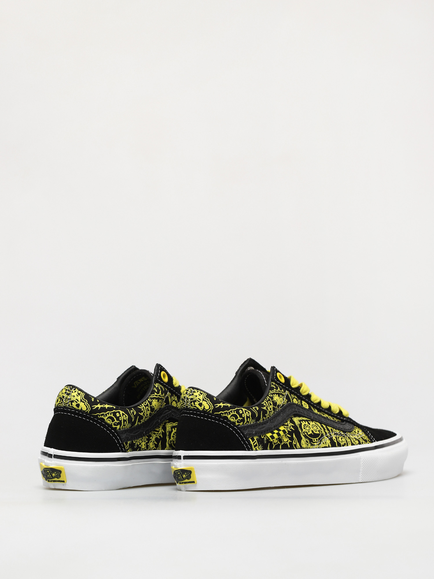 Vans Skate Old Skool Spongebob Gigliotti Womens Size 6.5 Black Suede Canvas popular