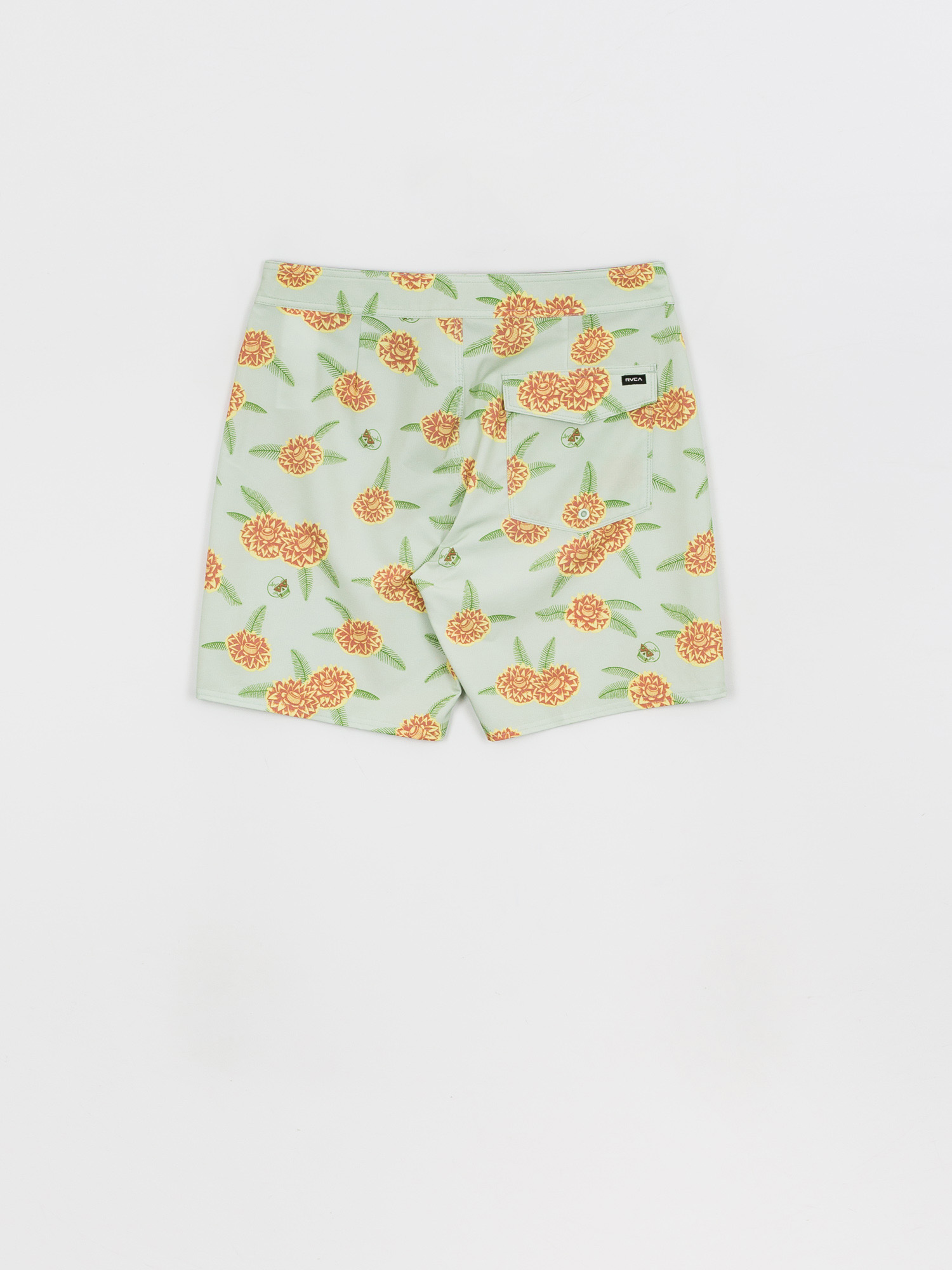 RVCA Luke P Floral Trunk Boardshorts (green tea)
