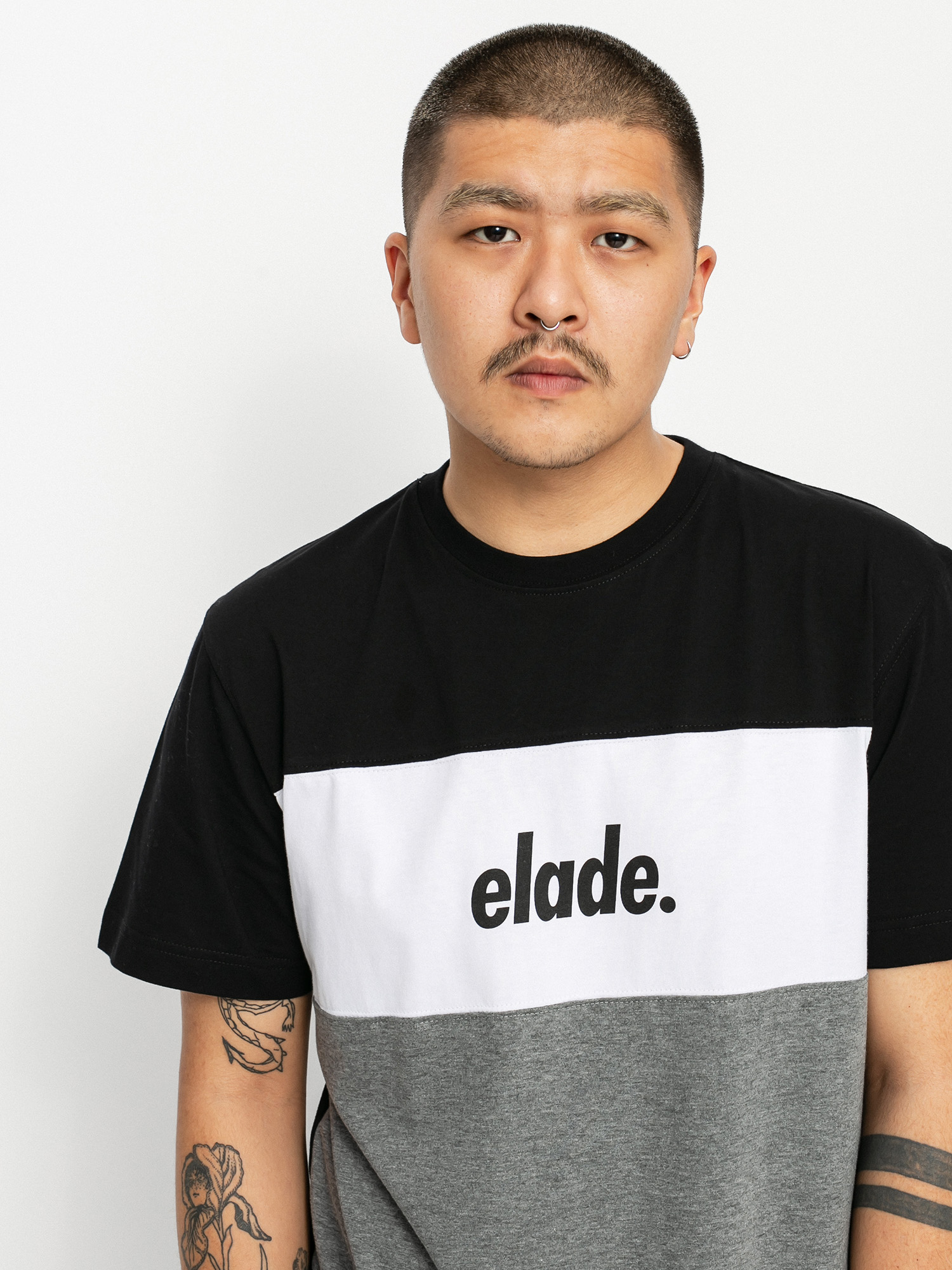 double colour shirt black and white