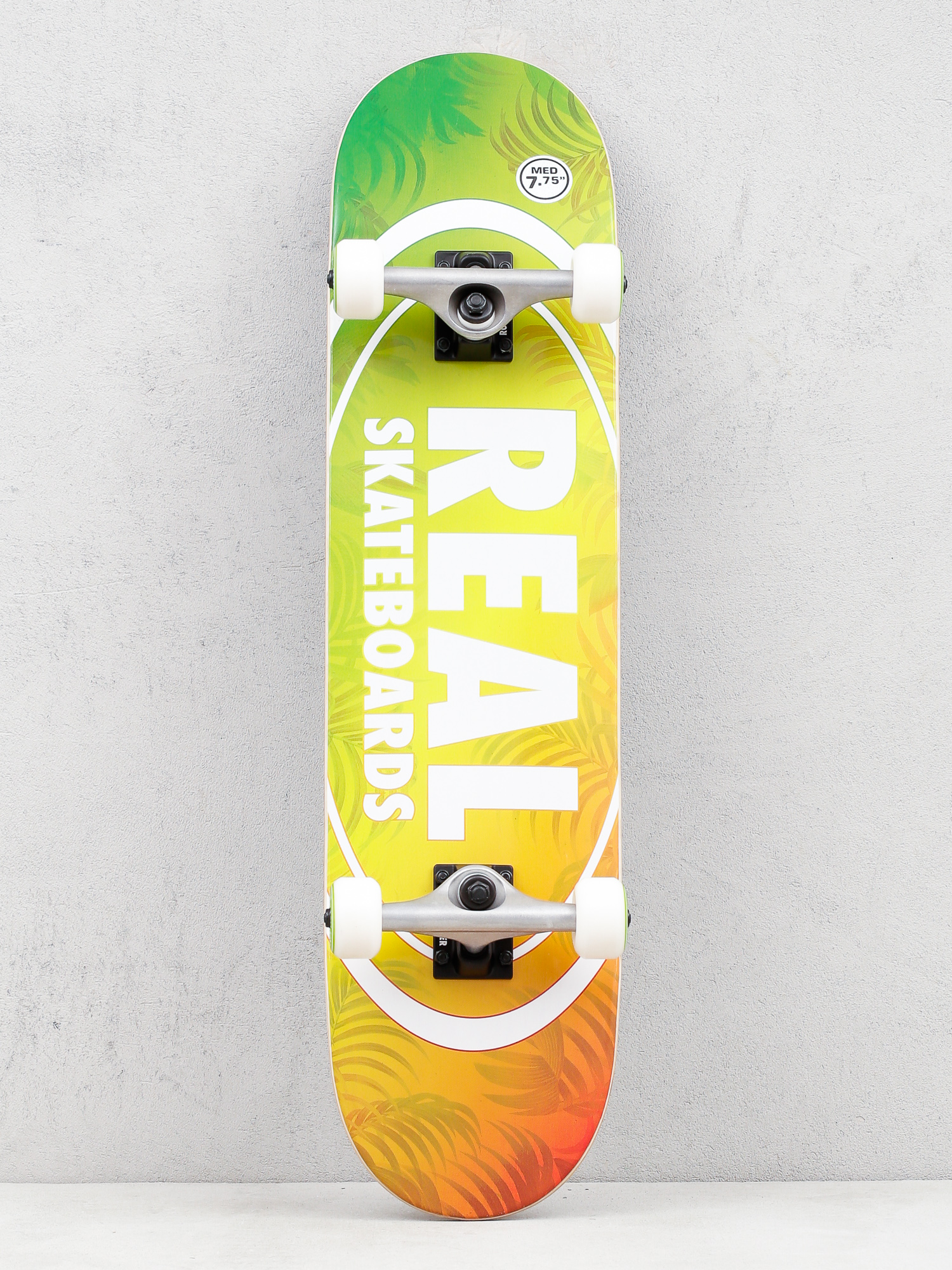 Real Island Oval Skateboard (green/orange)