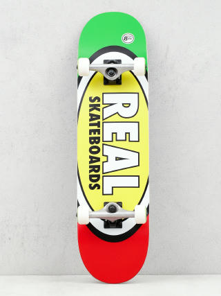 Real Tm Edition Oval Skateboard (green/yellow/red)