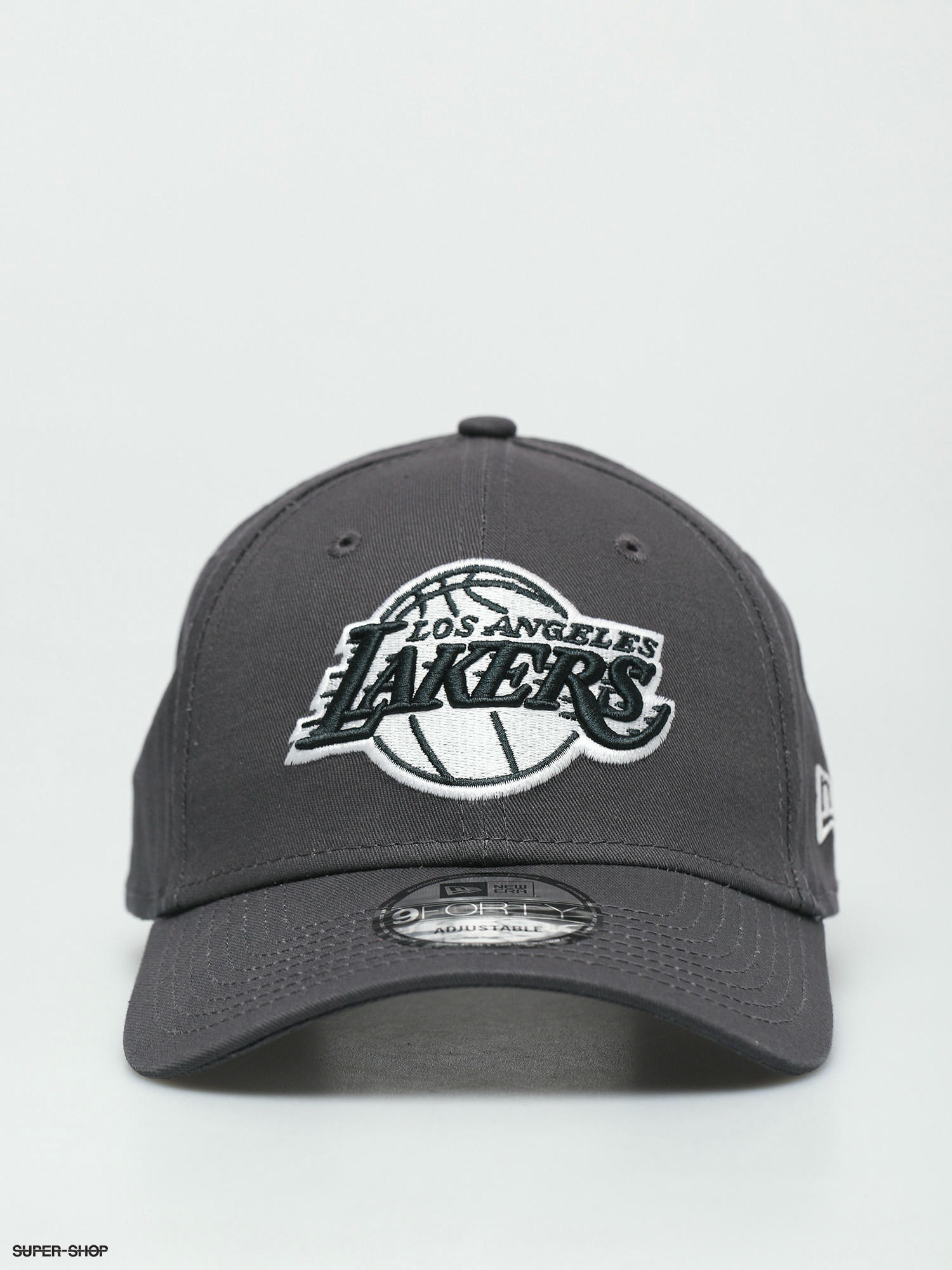 grey lakers hat