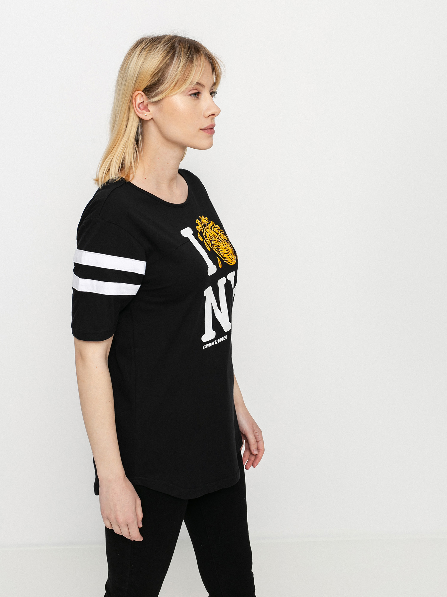 Element I Heart Football T-Shirt Wmn (black)