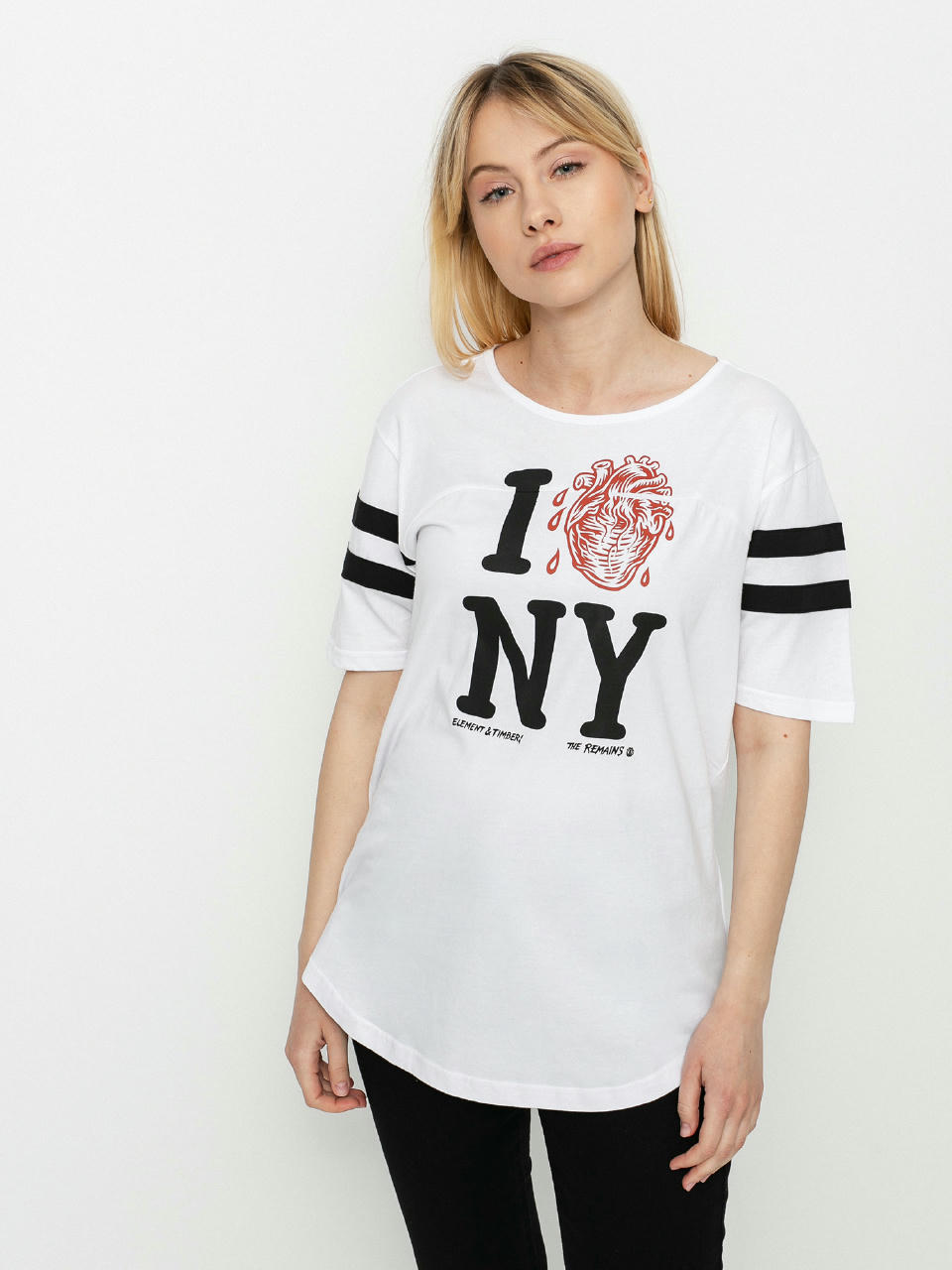 Element I Heart Football T-Shirt Wmn (optic white)