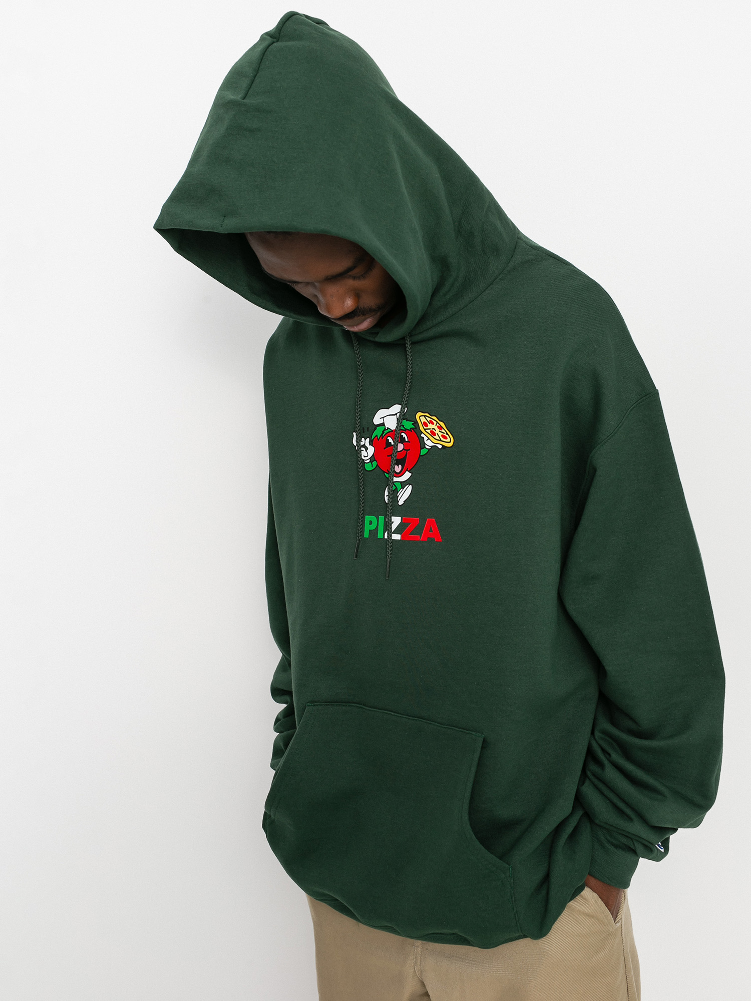 Pizza Skateboards Tomato Chef Champion HD Hoodie (green)