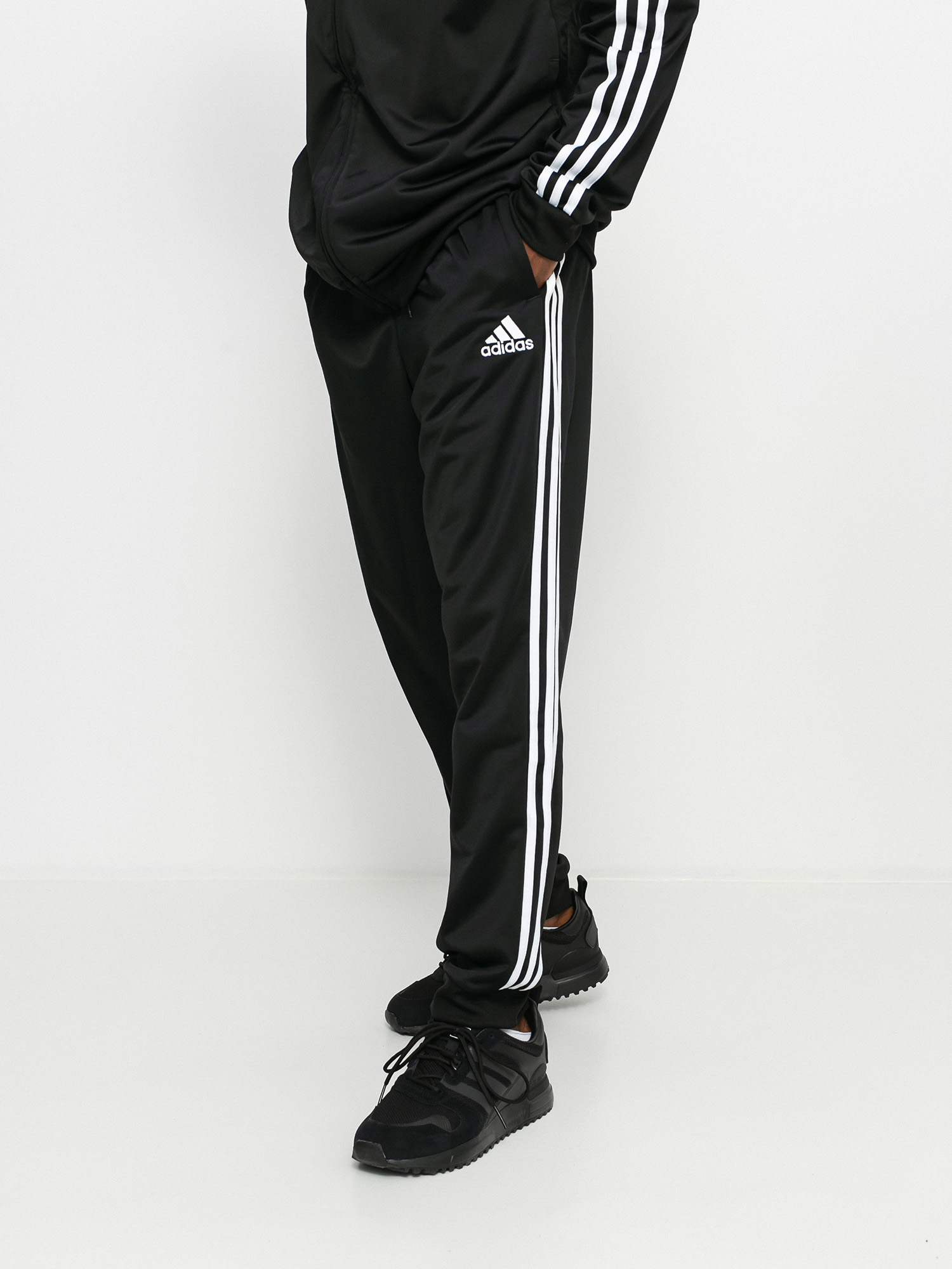 adidas Dres Adidas Essentials 3 Stripes Sweatshirt (black/white)