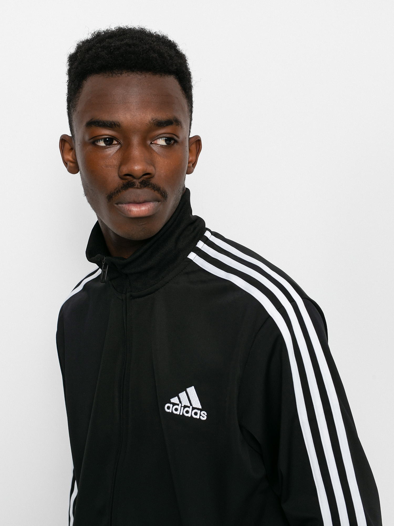 adidas Dres Adidas Essentials 3 Stripes Sweatshirt (black/white)