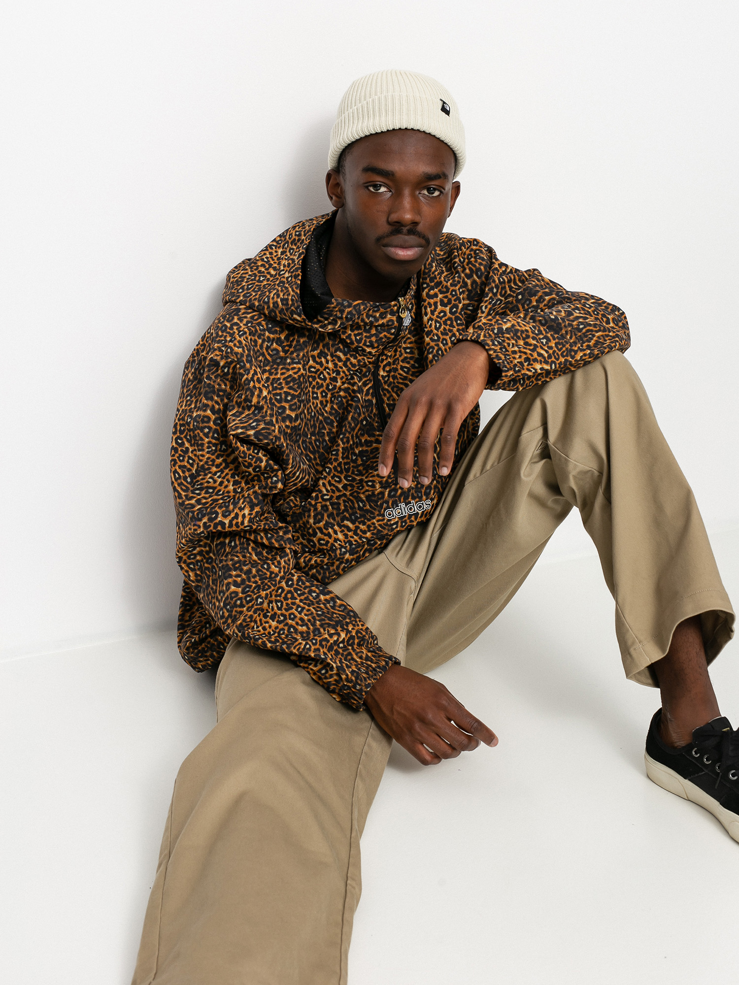 adidas Originals Aop Windbreaker Jacket (beiton/mesa/black)