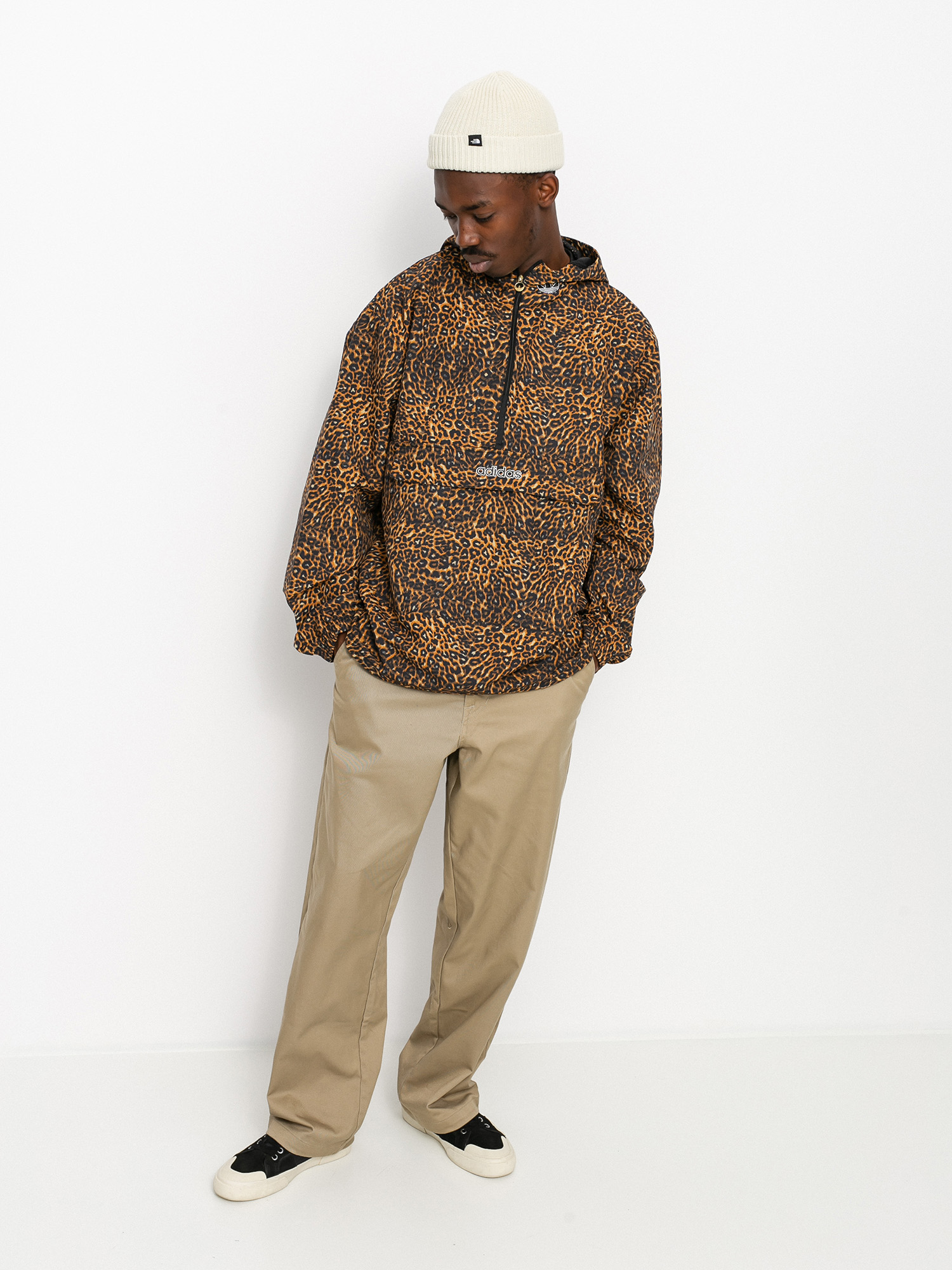 adidas Originals Aop Windbreaker Jacket (beiton/mesa/black)