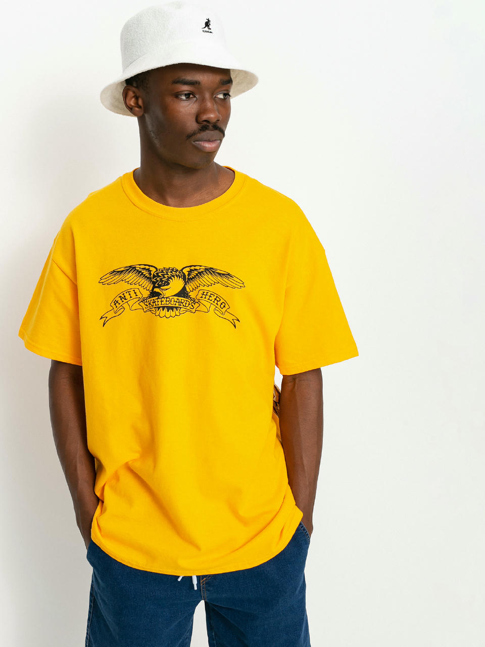 Antihero Basic Eagle T-shirt (gold/black)