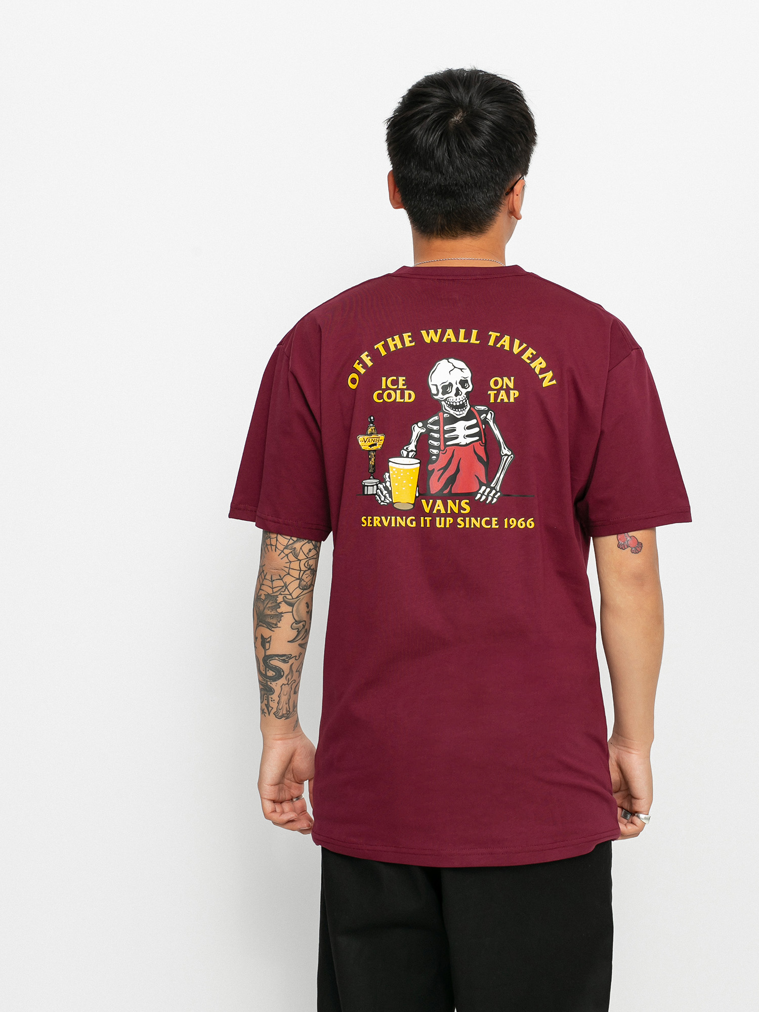 Vans Off The Wall Tavern T-shirt (burgundy)