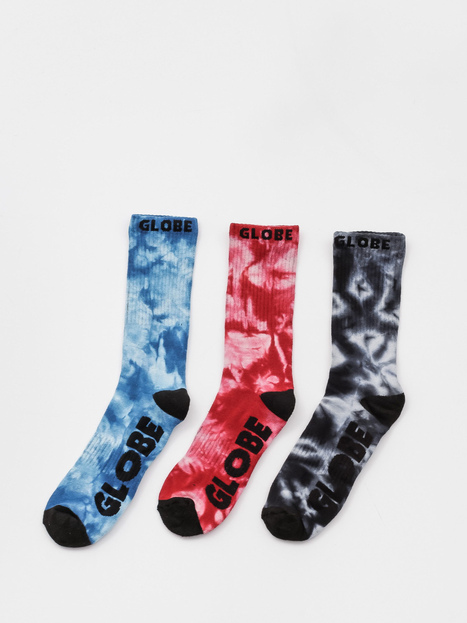 Globe All Tied Up 3 Pack Socks (asst.)